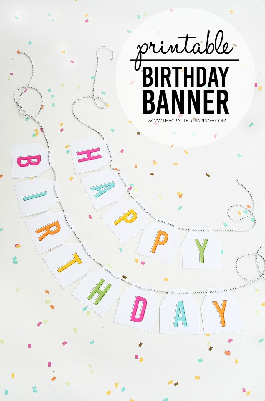 Free Printable Birthday Banners The Girl Creative