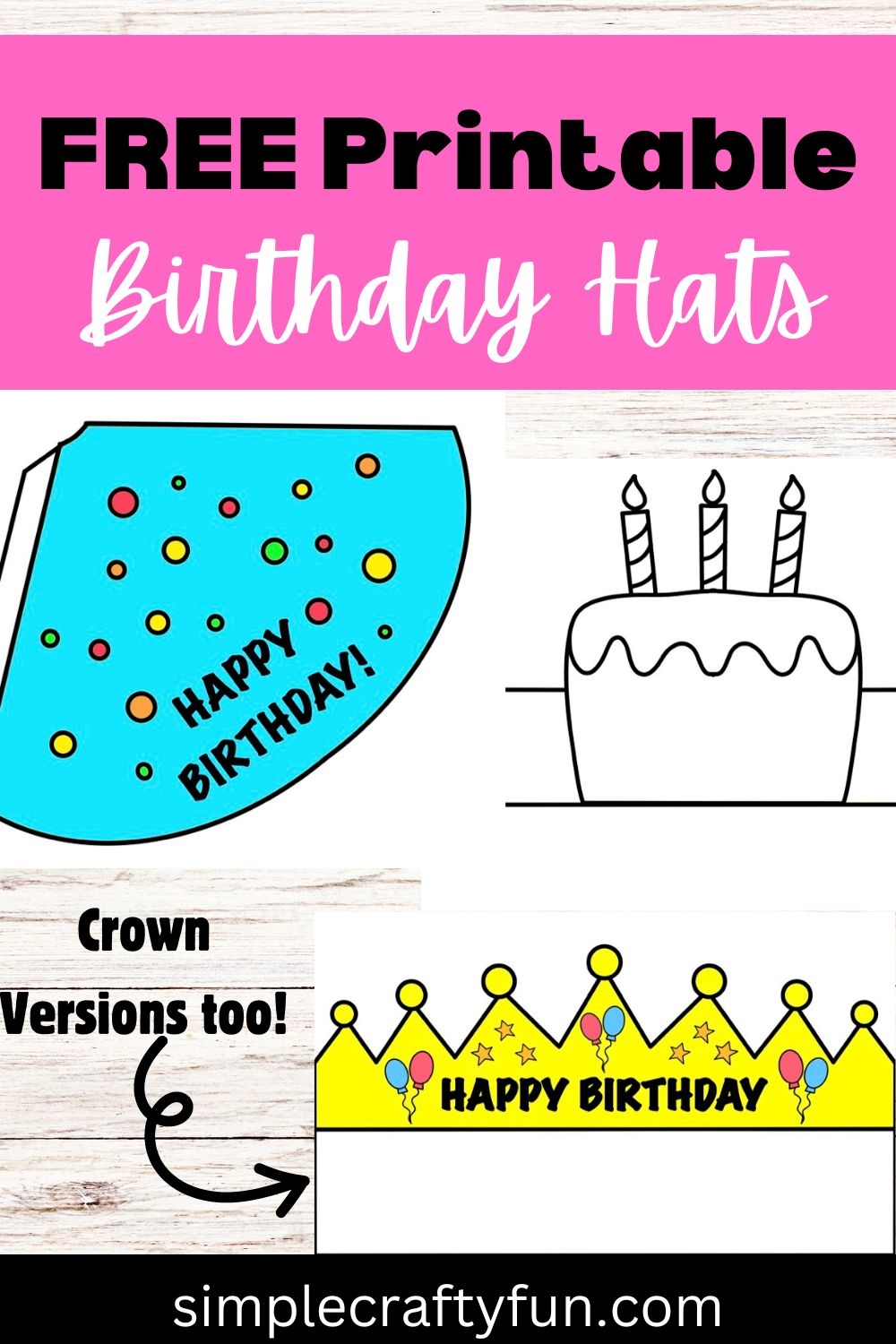 Free Printable Birthday Hat Template