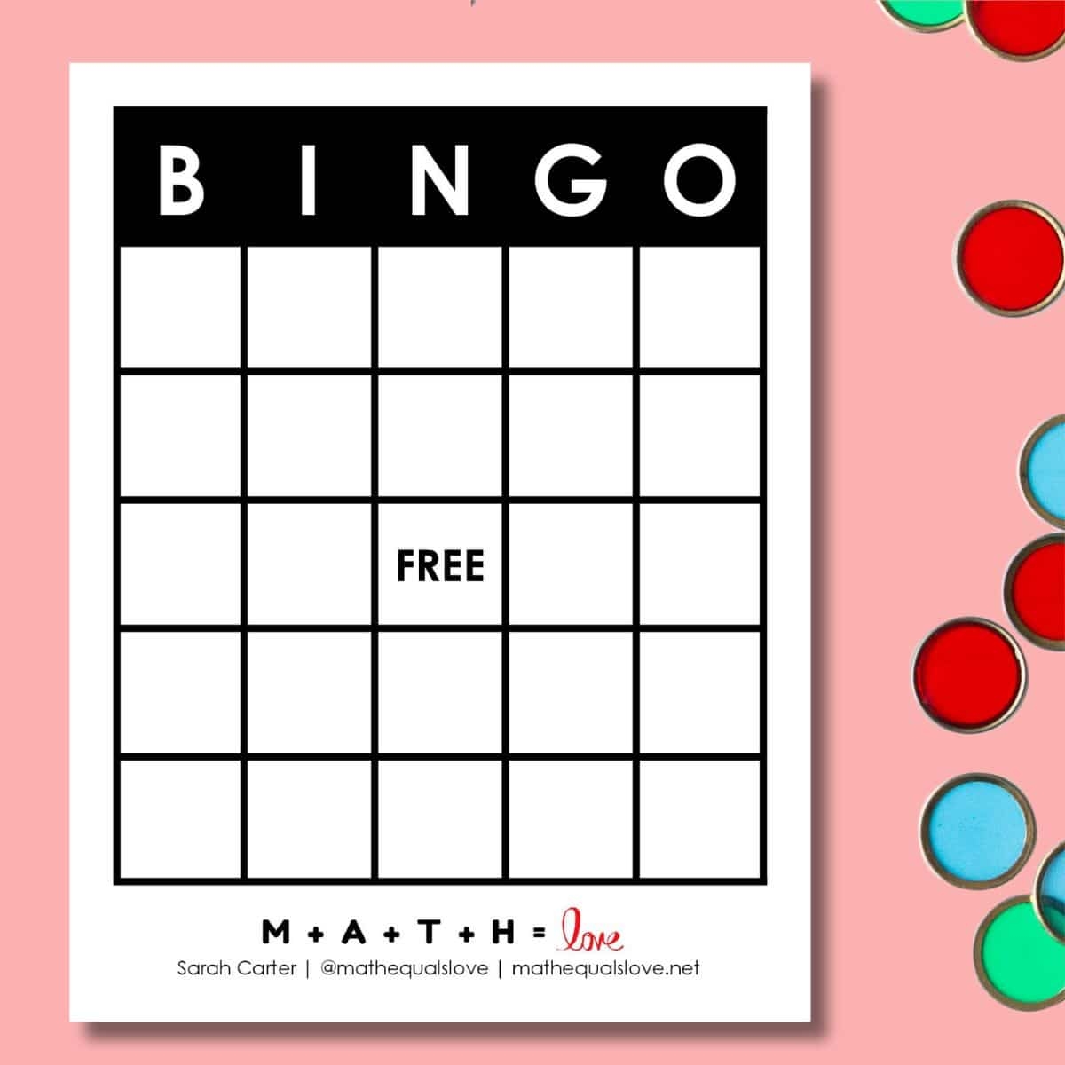 Free Printable Blank Bingo Template Pdf