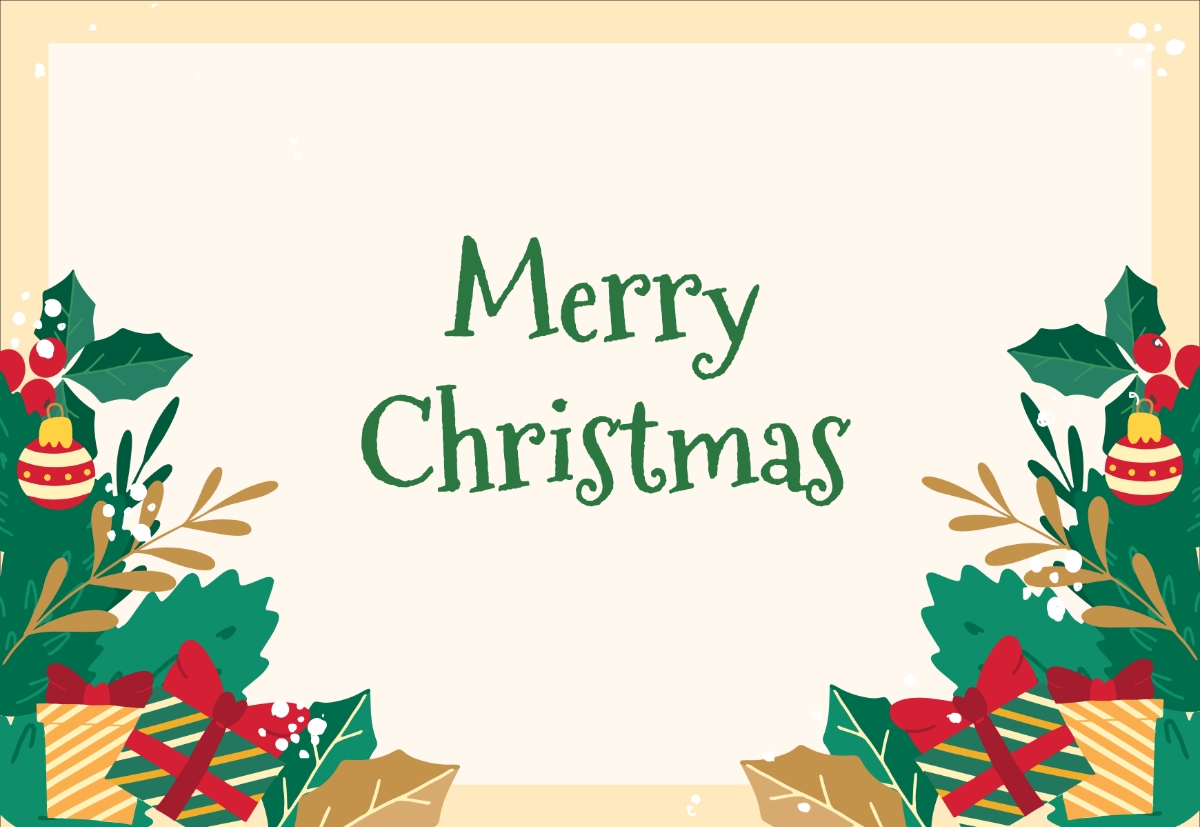 Free Christmas Card Printable Templates