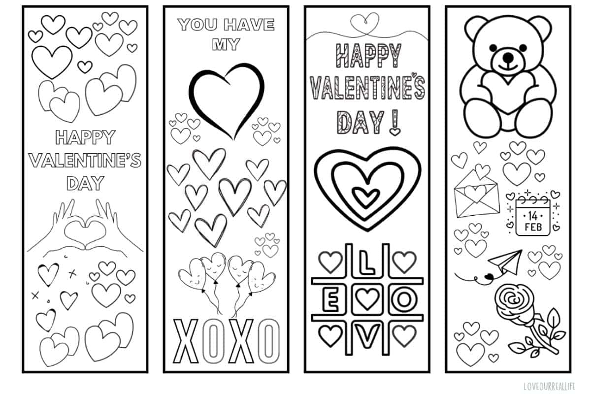 FREE Printable Bookmark Coloring Page 12 Bookmarks To Color Love Our Real Life