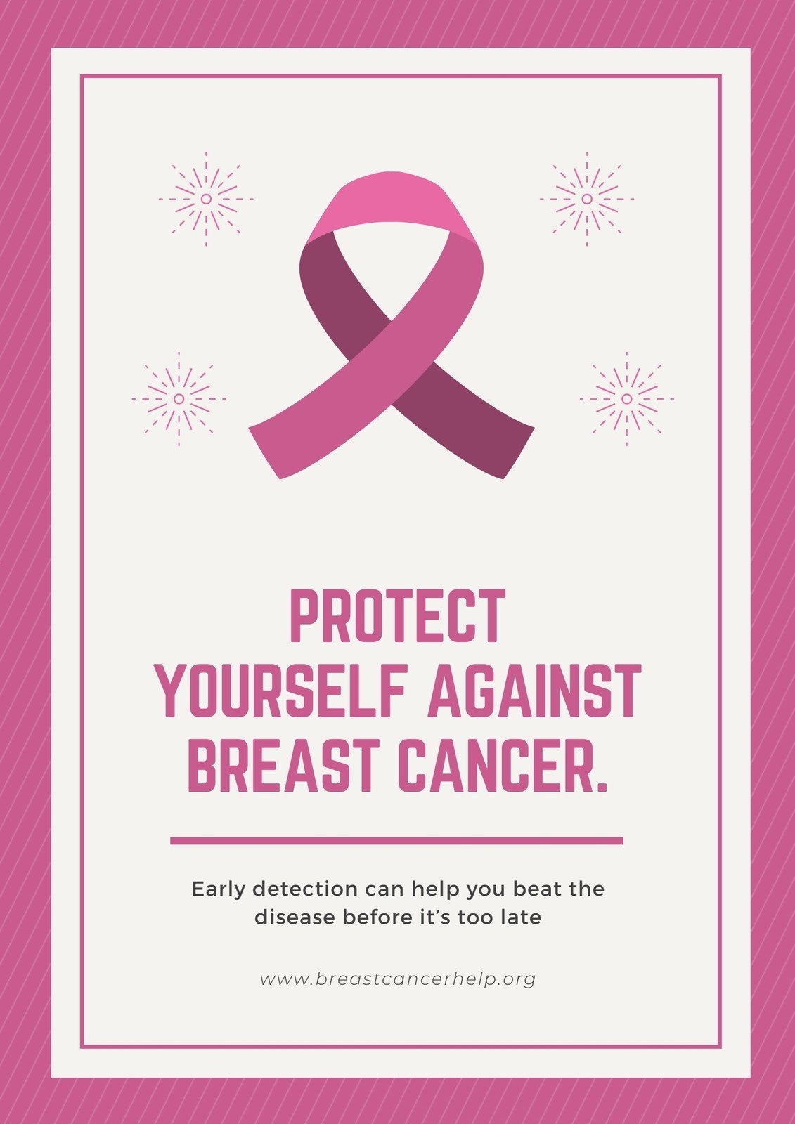 Free Printable Breast Cancer Awareness Poster Templates Canva