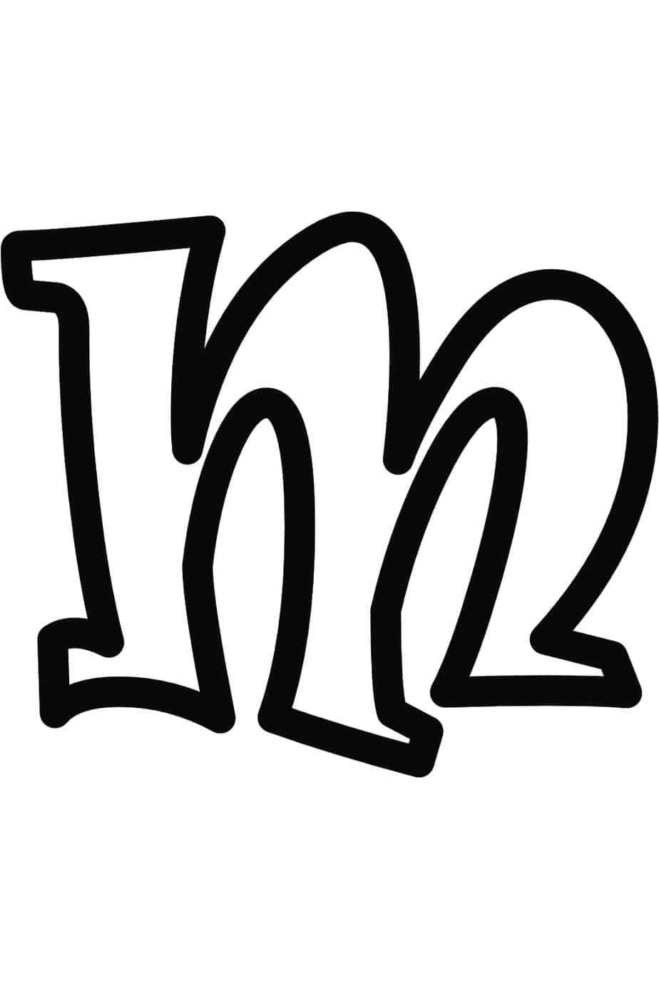 Letter M Template Free Printable Letter M Template Free Printable