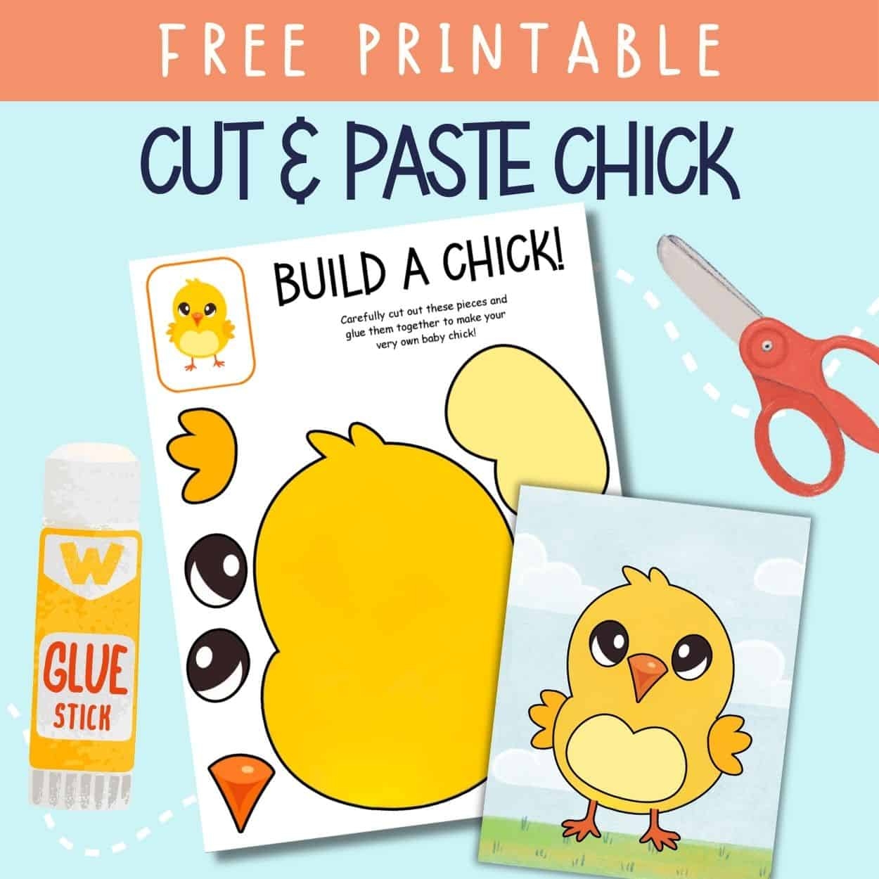 Free Printable Build A Chick Craft The Artisan Life