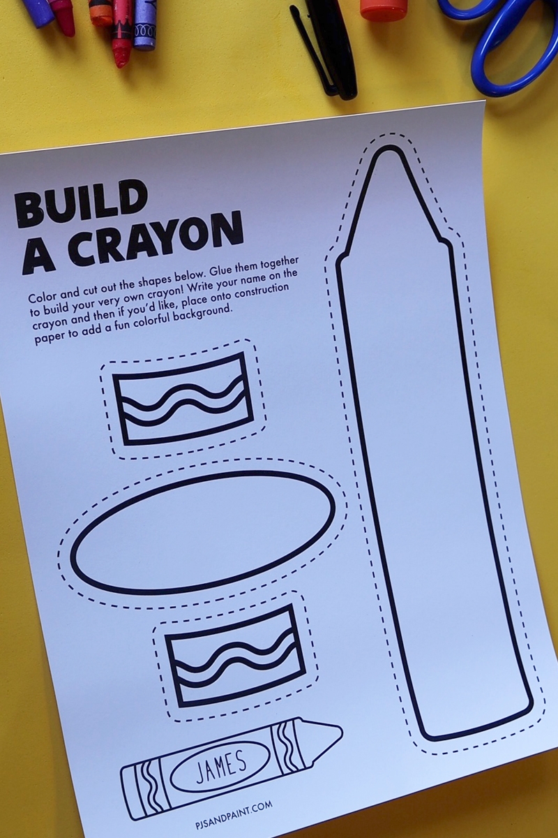 Free Crayon Template Printable