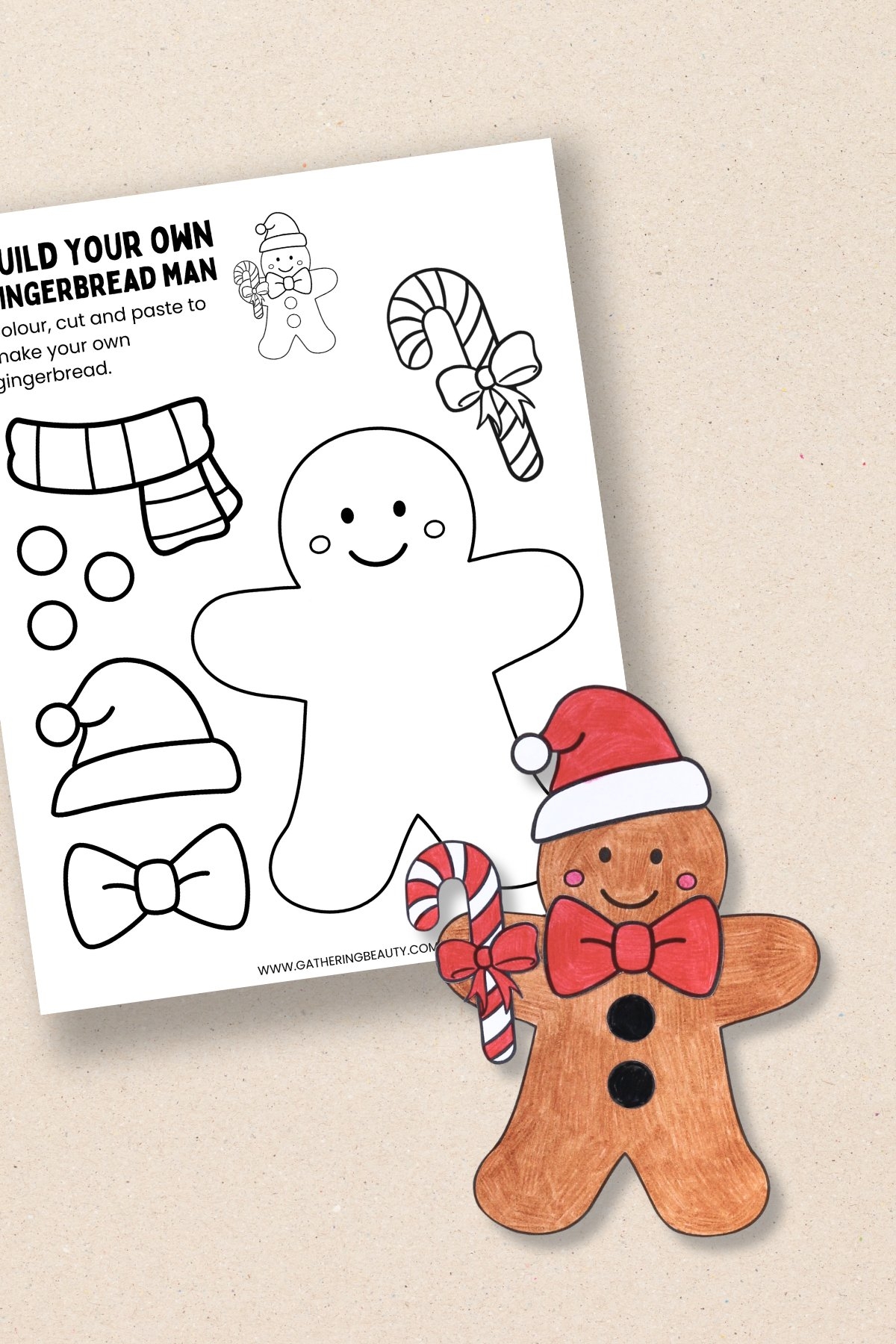 Gingerbread Template Free Printable