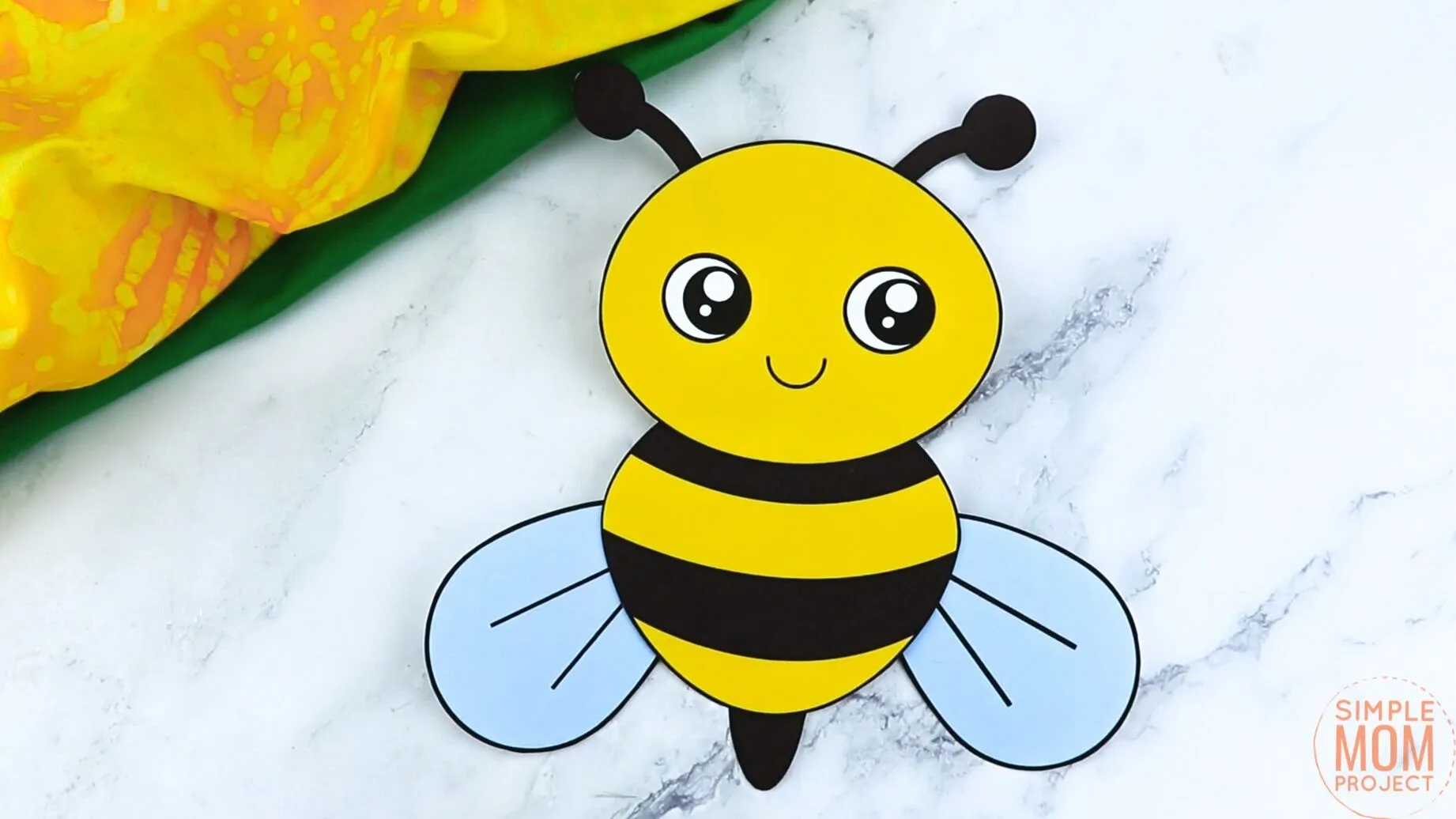 Free Printable Bumble Bee Craft Template Simple Mom Project