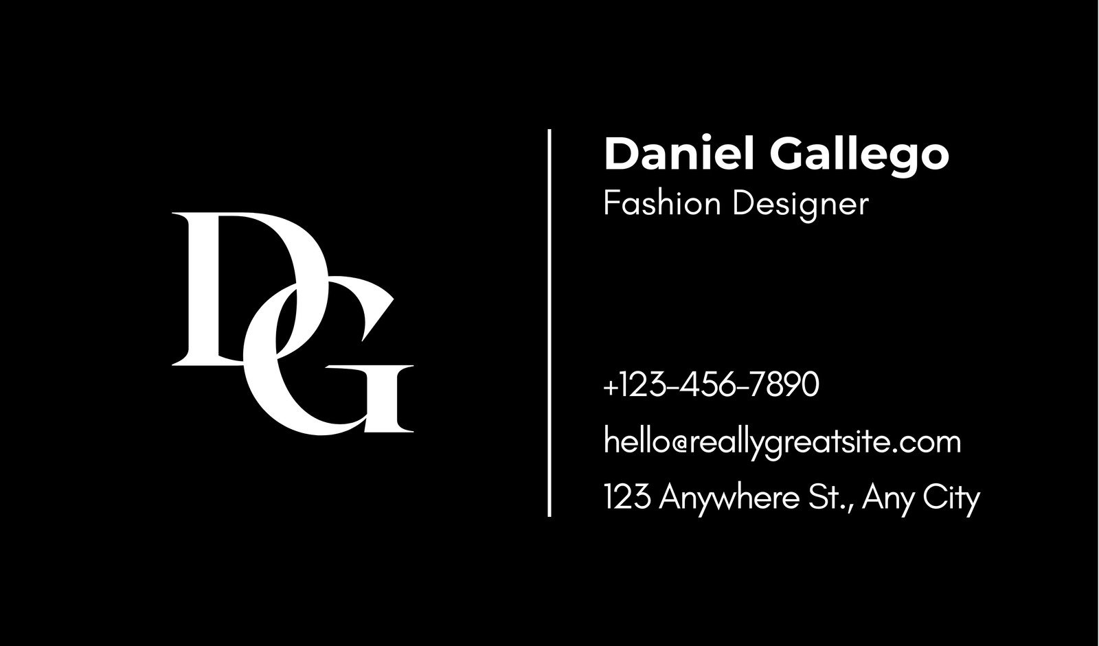 Free Printable Calling Card Template