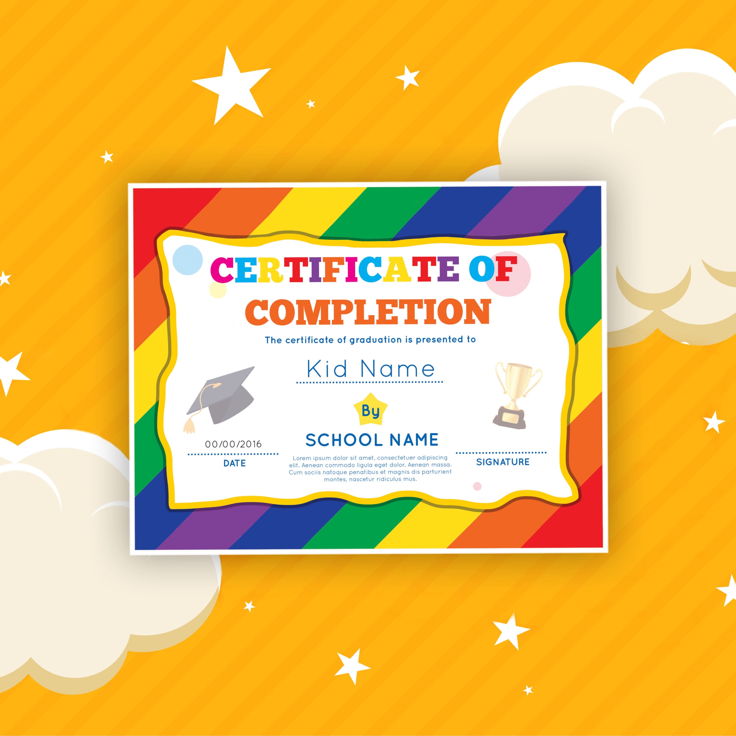 FREE Printable Certificate Of Completion Downloadable Template Made By Teachers