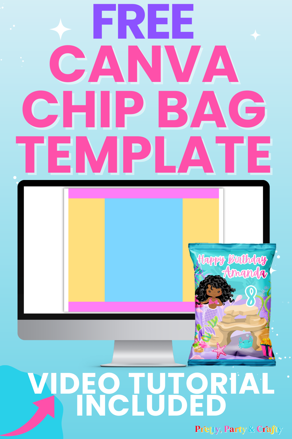 Free Printable Chip Bag Template To Use In Canva Pretty Party U0026 Crafty Free Printable Chip Bag Template To Use In Canva Pretty Party U0026 Crafty