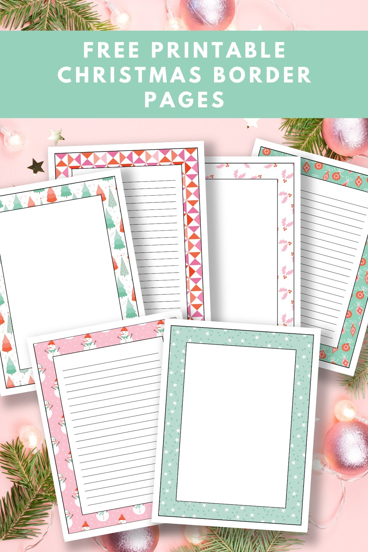 Free Printable Christmas Stationery Template