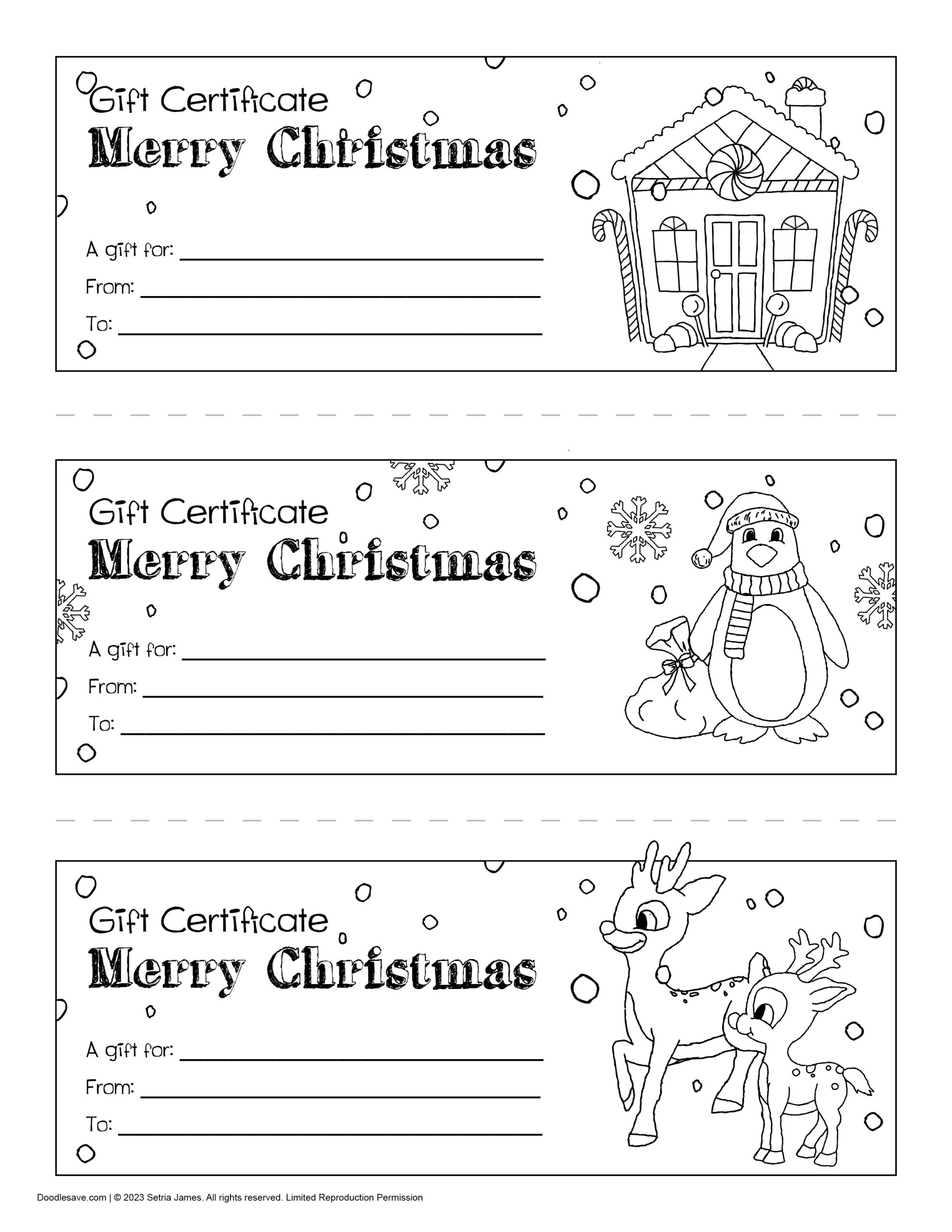 Free Printable Christmas Gift Certificate Colorable Holiday Gift Certificate Template Doodles Ave Free Printable Christmas Gift Certificate Colorable Holiday Gift Certificate Template Doodles Ave