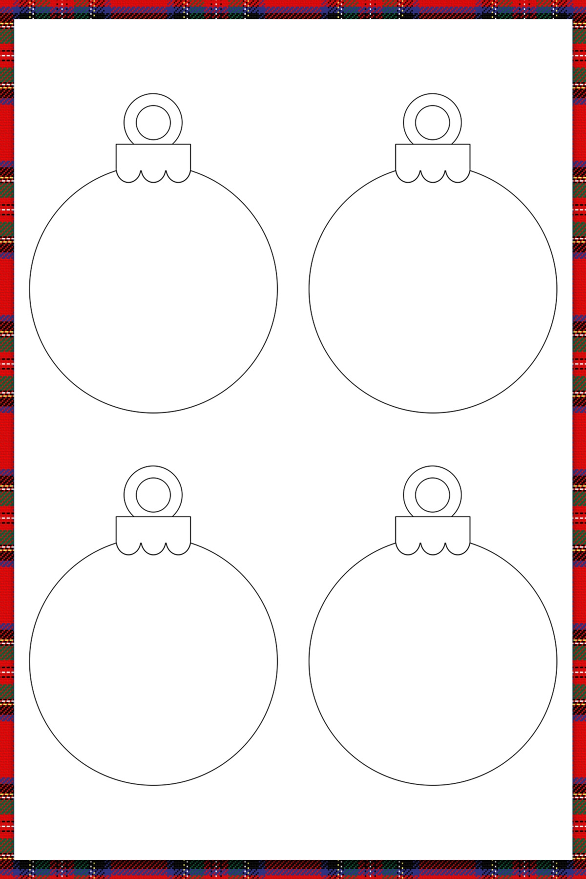 Free Printable Christmas Ornaments For Coloring