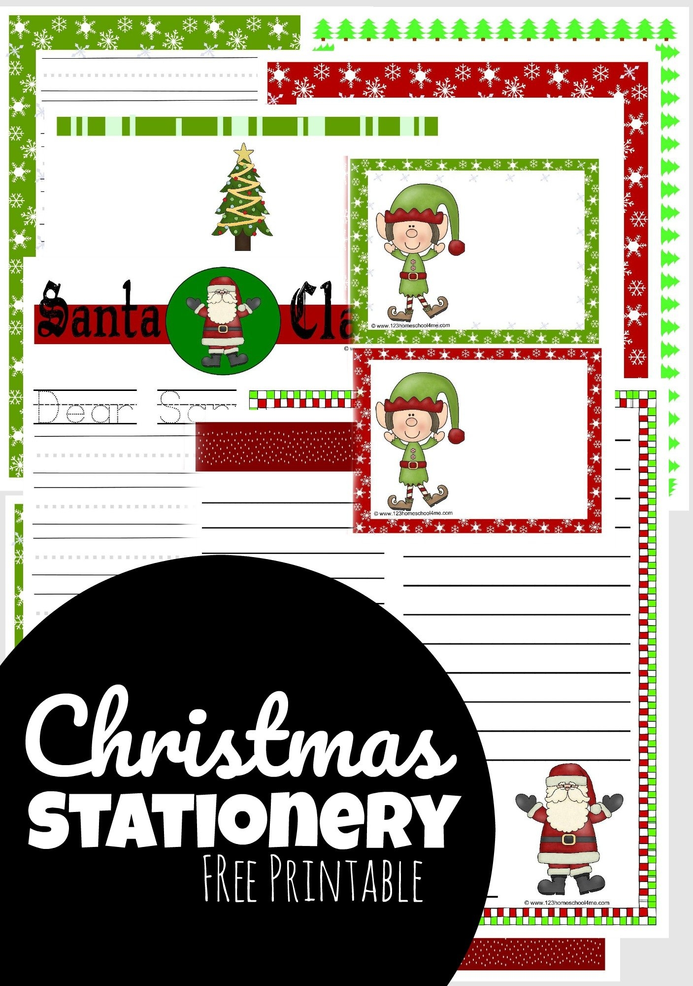Free Christmas Stationery Printable Templates Free Christmas Stationery Printable Templates