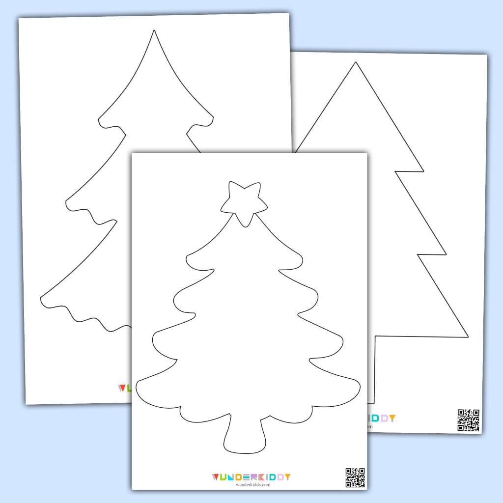 Free Printable Christmas Tree Templates For Kids Craft Free Printable Christmas Tree Templates For Kids Craft