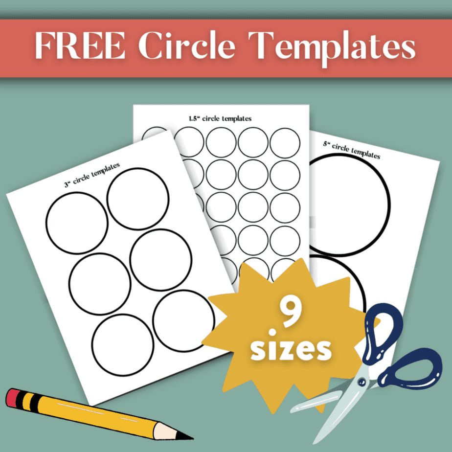 Free Printable Circle Templates U0026 Stencil PDF Pack