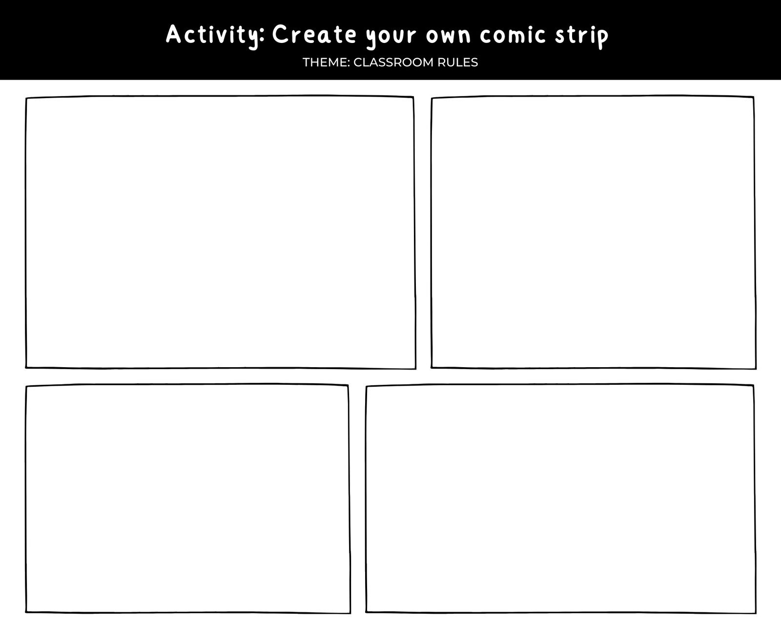 Free Printable Comic Book Templates