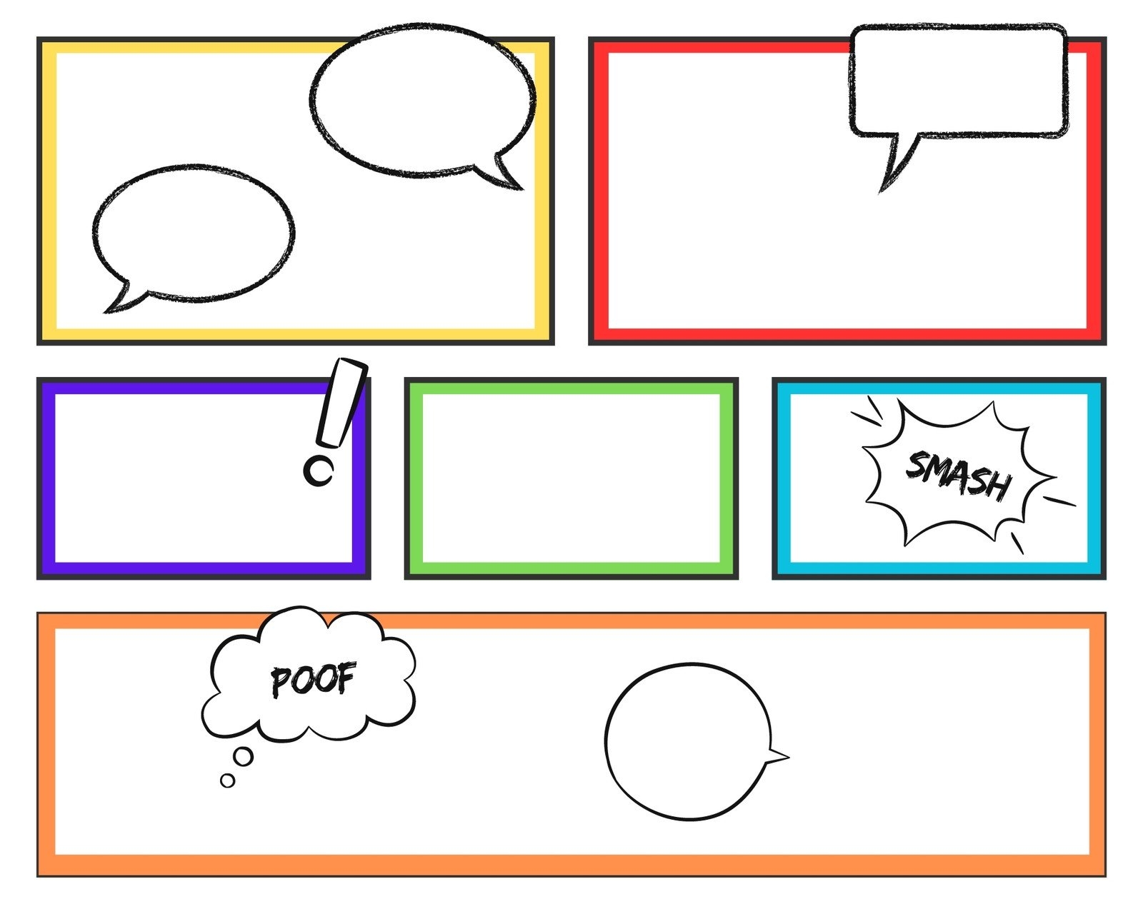 Free Printable Comic Strip Templates You Can Customize Canva