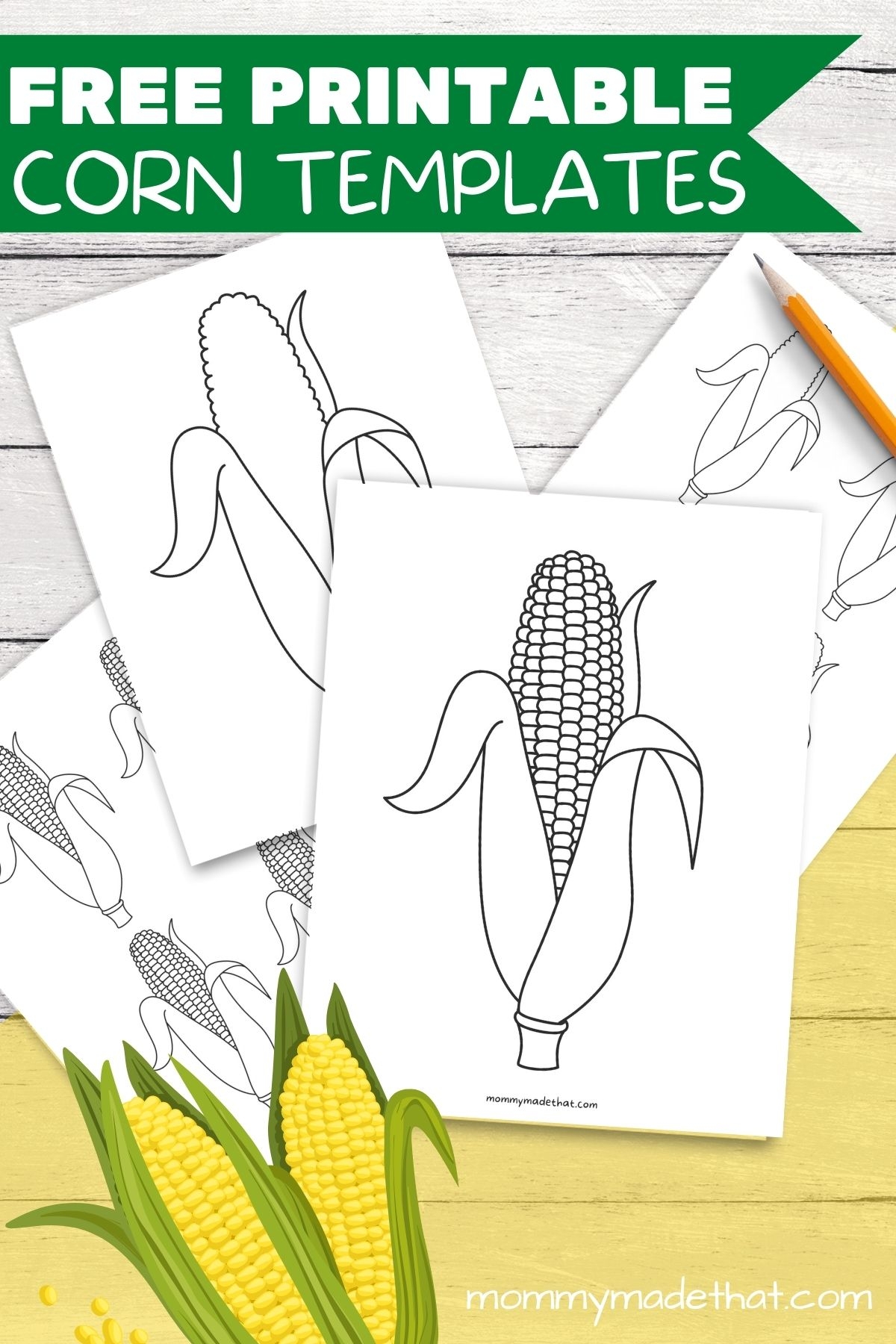 Free Printable Corn Templates U0026 Outlines For Fall Crafts