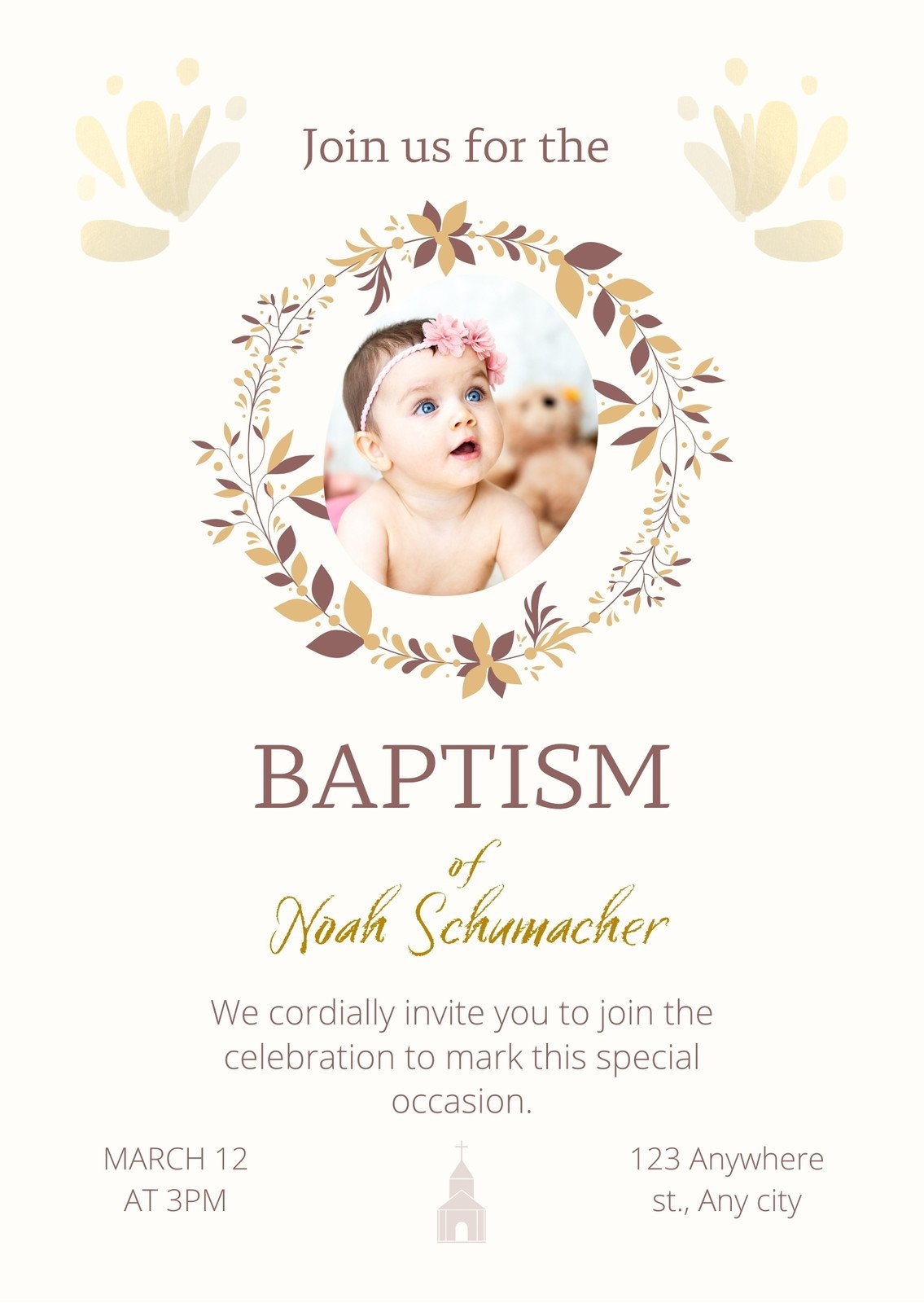 Free Printable Customizable Baptism Invitation Templates Canva Free Printable Customizable Baptism Invitation Templates Canva