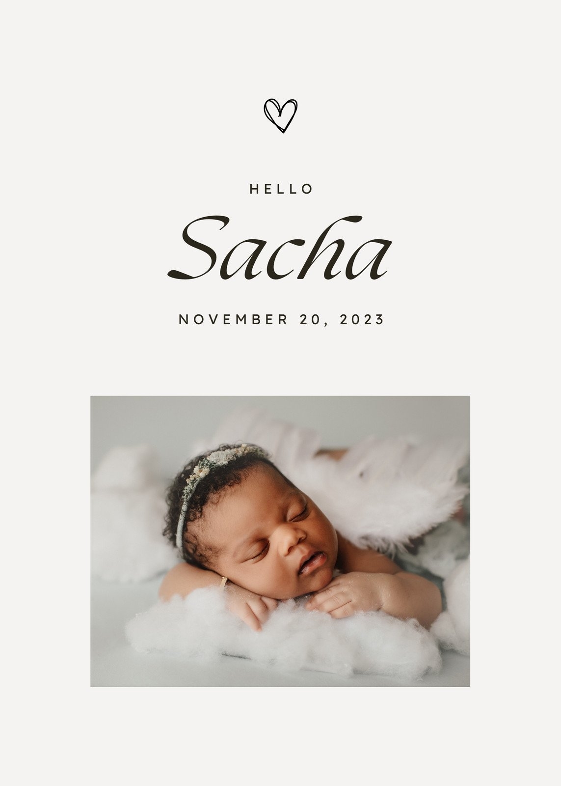 Free Printable Customizable Birth Announcement Templates Canva