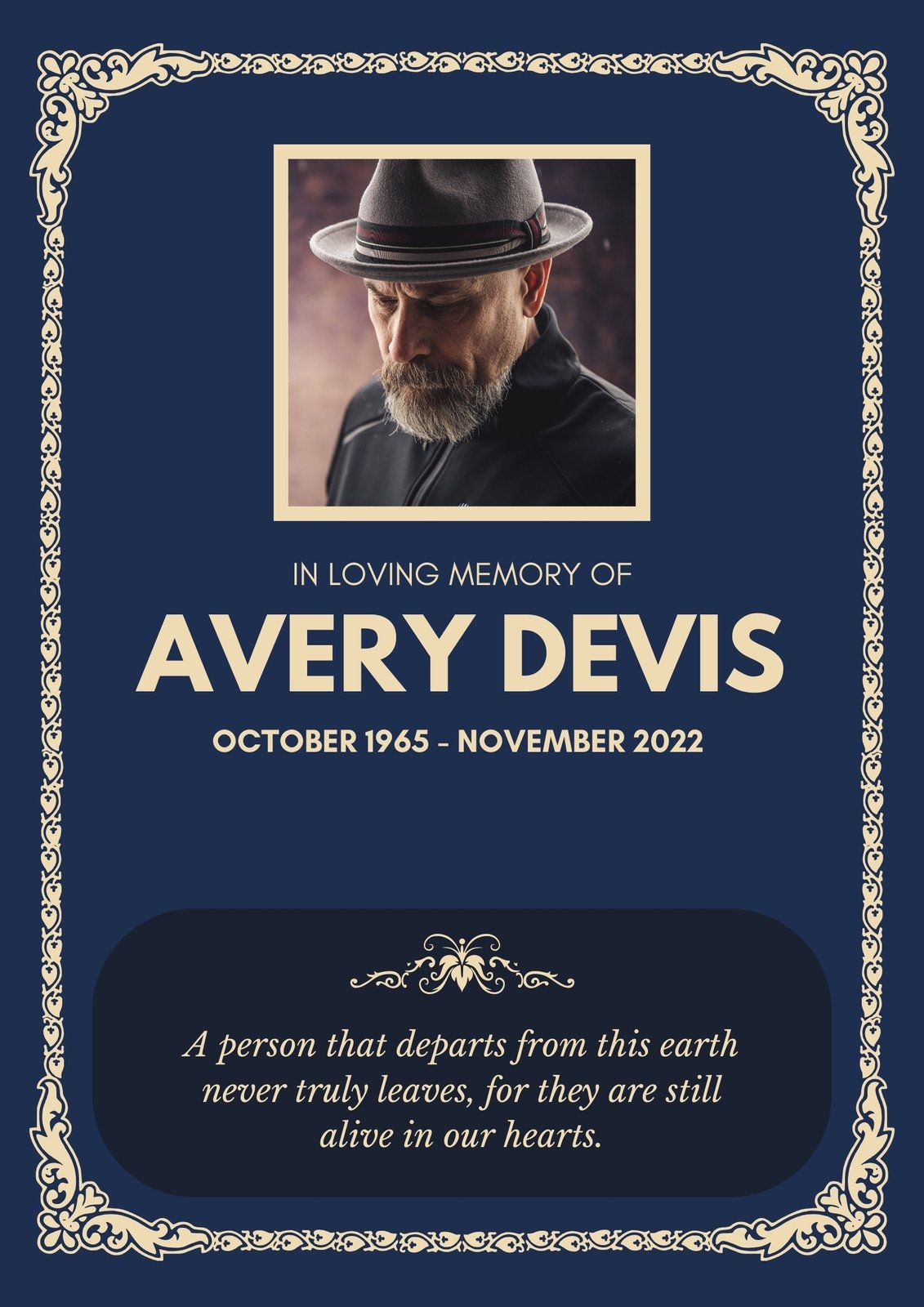 Free Printable Obituary Templates Free Printable Obituary Templates