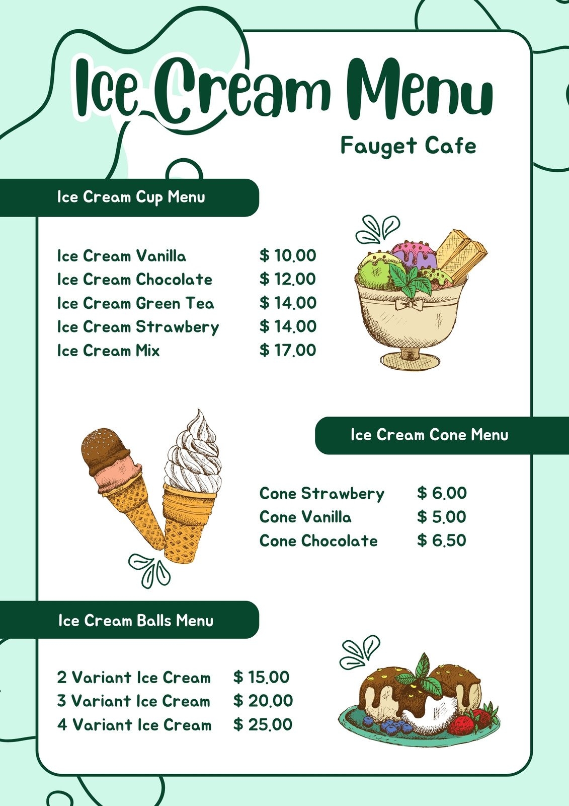 Free Printable Ice Cream Template