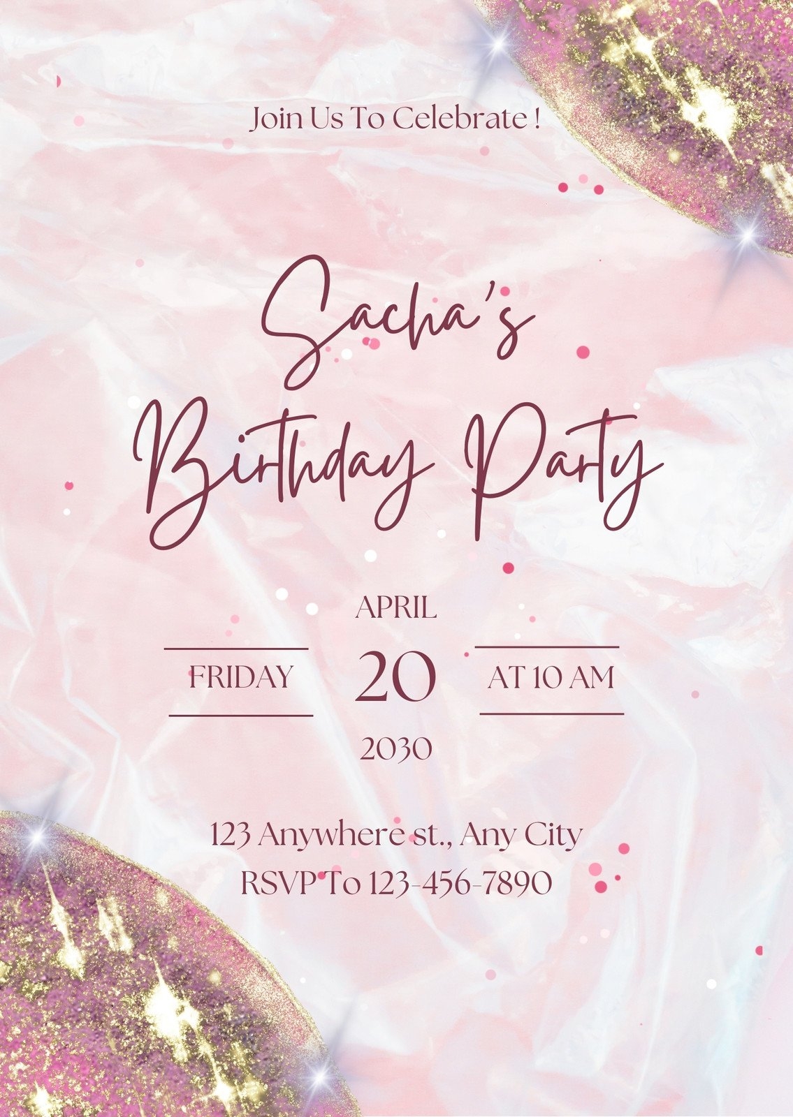 Free Printable Customizable Party Invitation Templates Canva