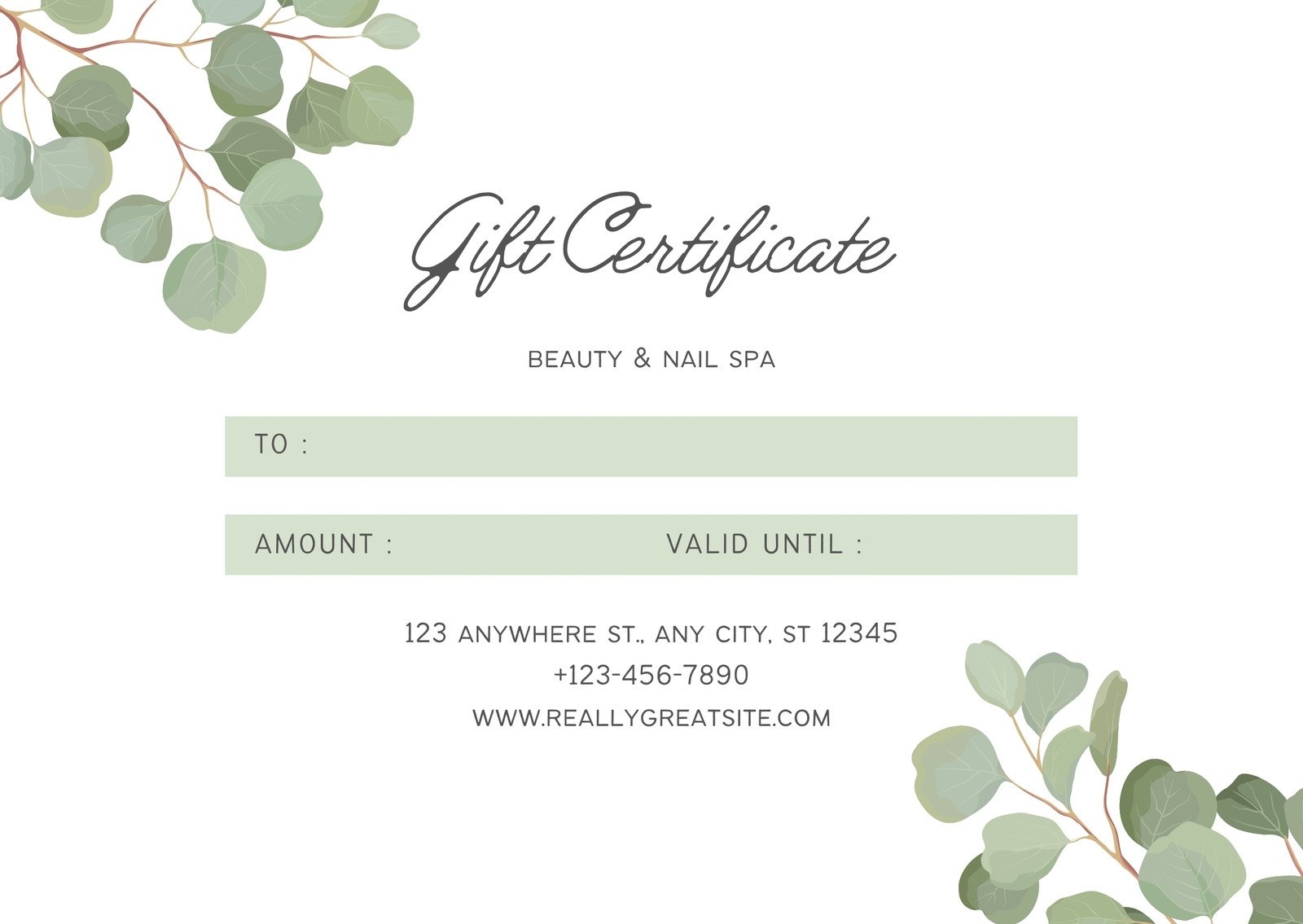 Free Printable Spa Gift Voucher Templates Free Printable Spa Gift Voucher Templates