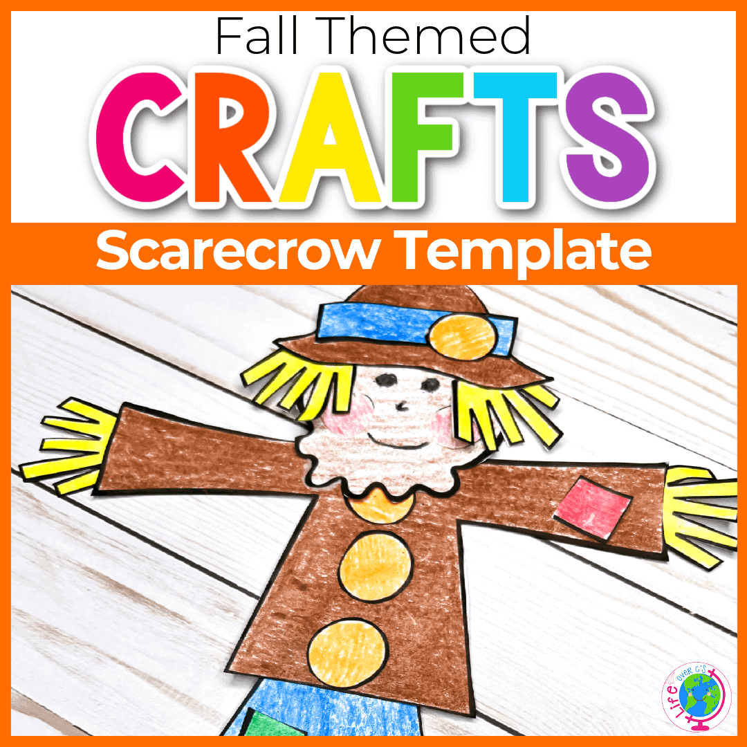Free Printable Cut U0026 Paste Scarecrow Craft Template