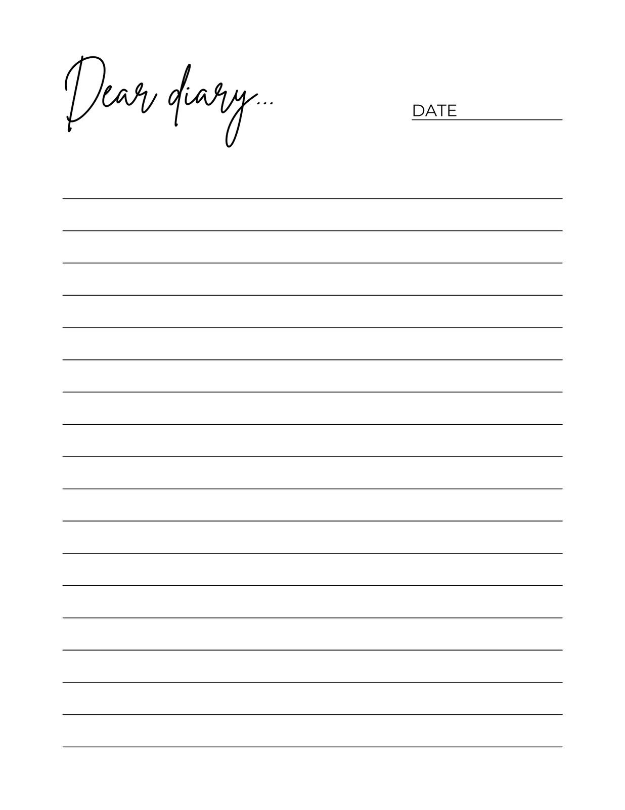 Free Printable Diary Templates You Can Customize Canva