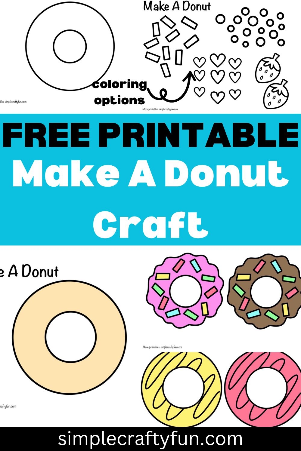 Free Printable Donut Craft Template Free Printable Donut Craft Template