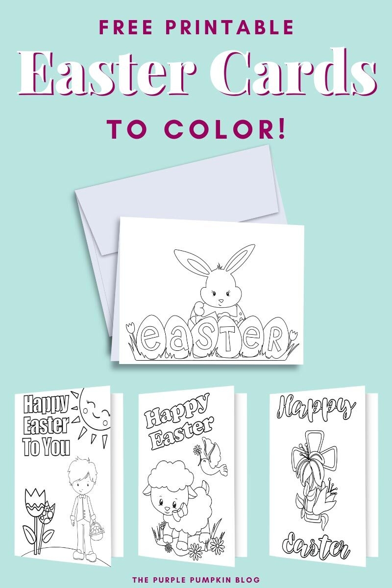 Free Printable Easter Cards To Color Fun Easter Activities For Kids