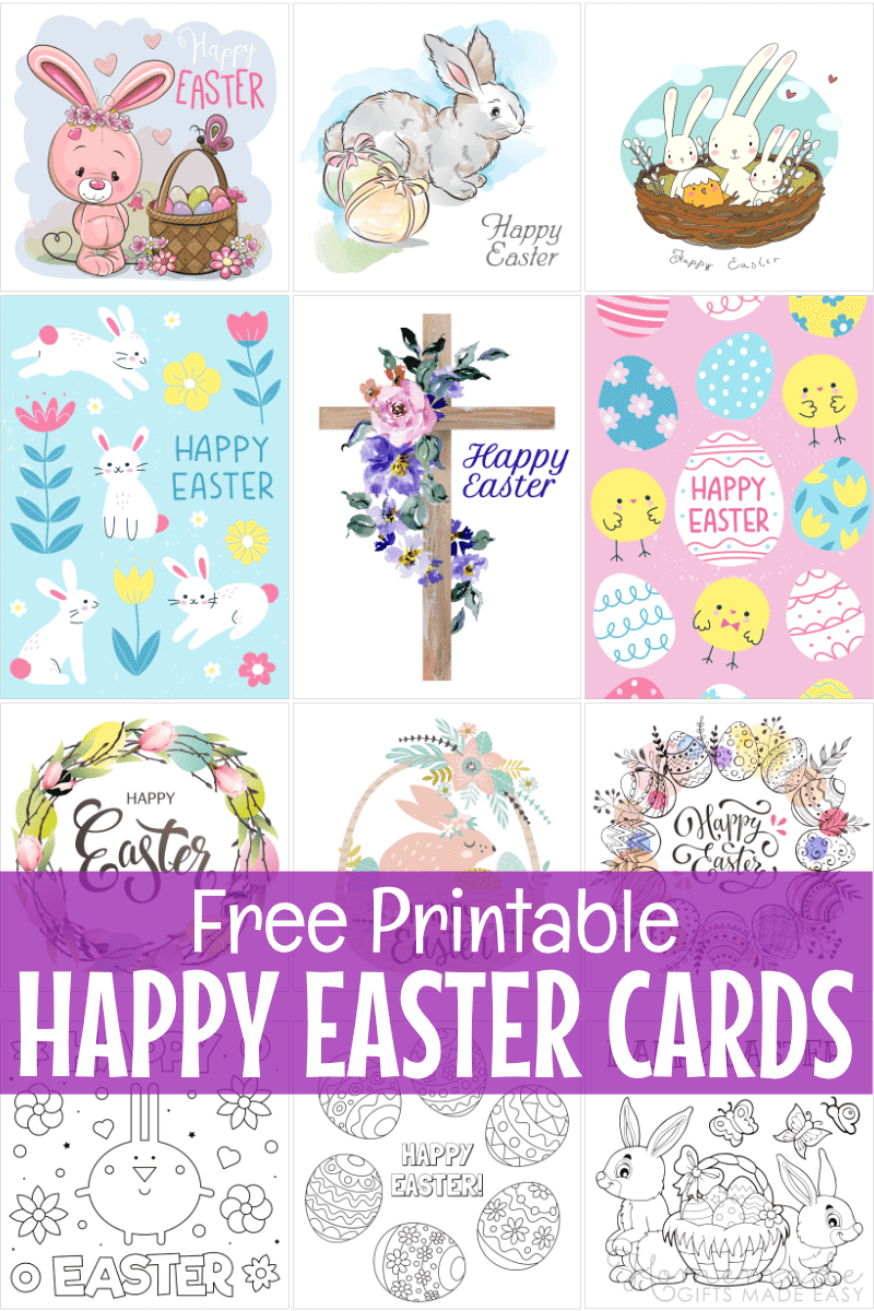 Easter Card Templates Free Printable