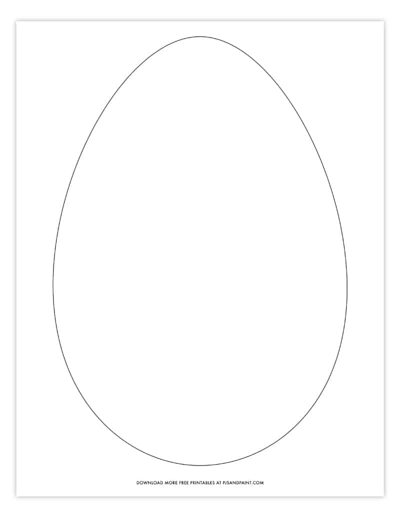 Free Printable Easter Egg Template