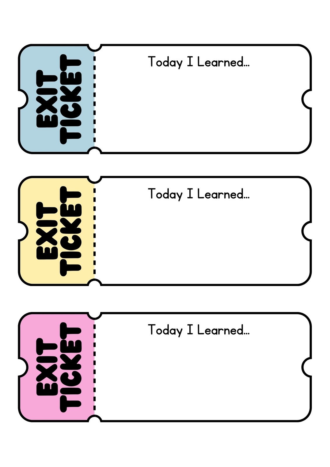 Free Printable Ticket Template