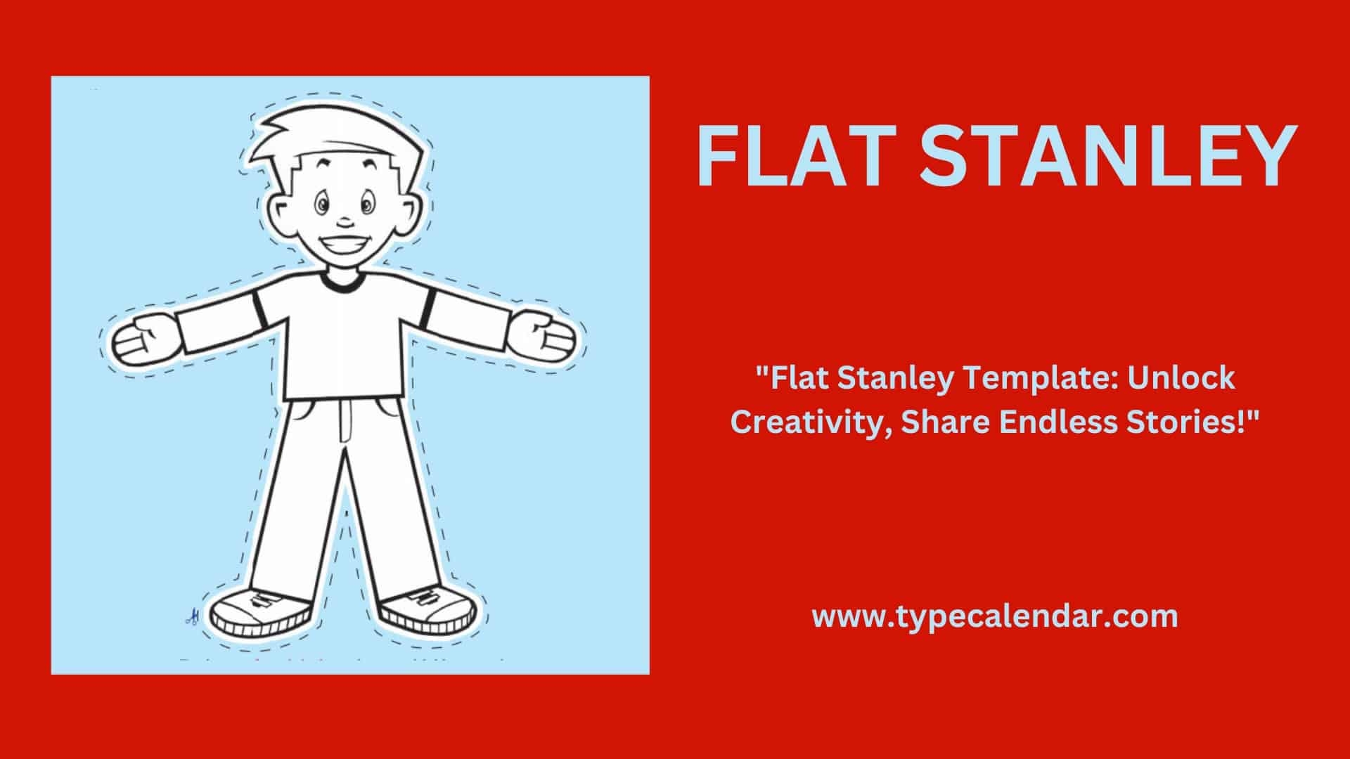 Free Printable Flat Stanley Templates PDF Letter Girl Boy