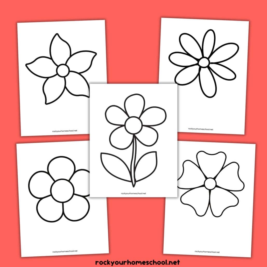 Free Printable Flower Template Printable Free Printable Flower Template Printable