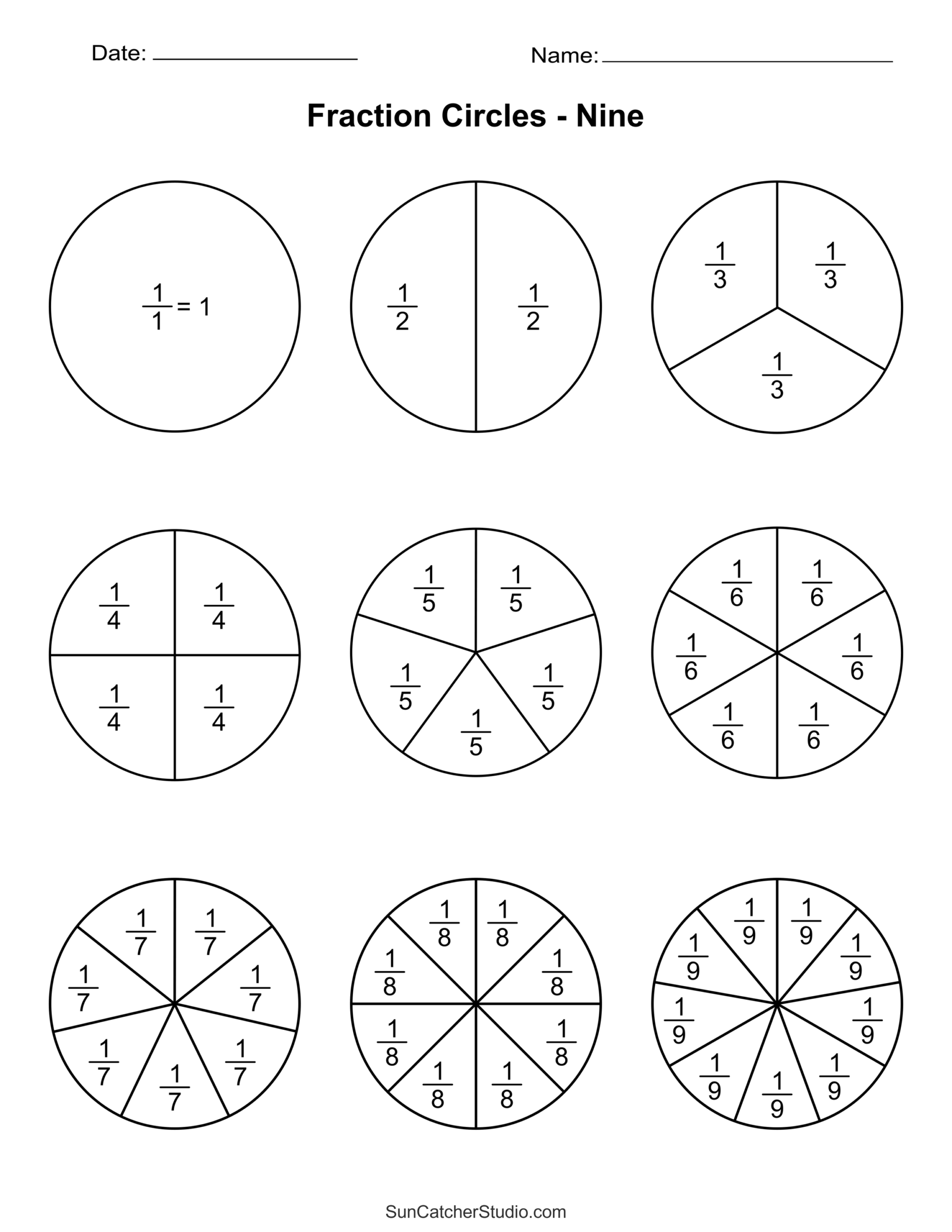 Free Circle Template Printable Pdf