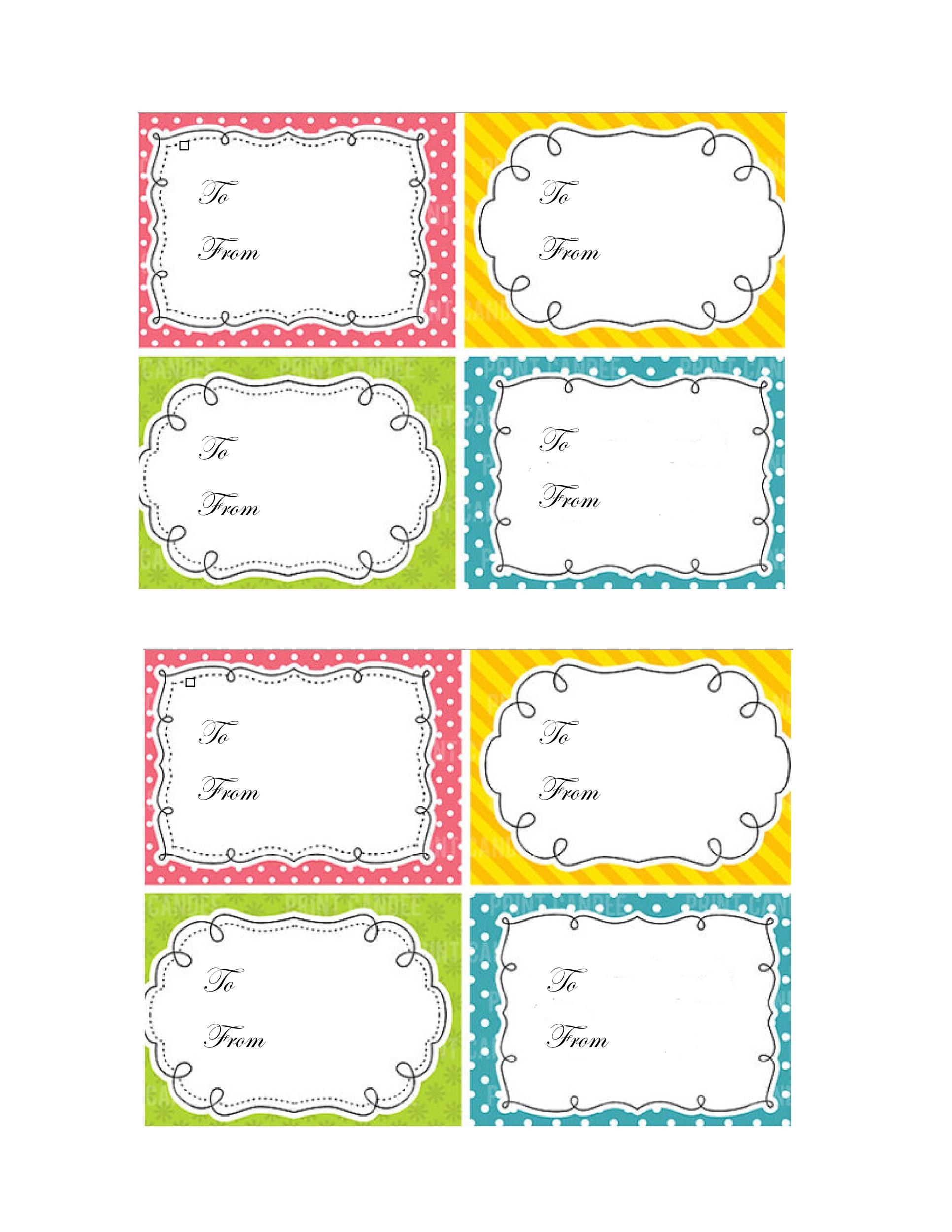 Free Printable Gift Tags For Bubbles