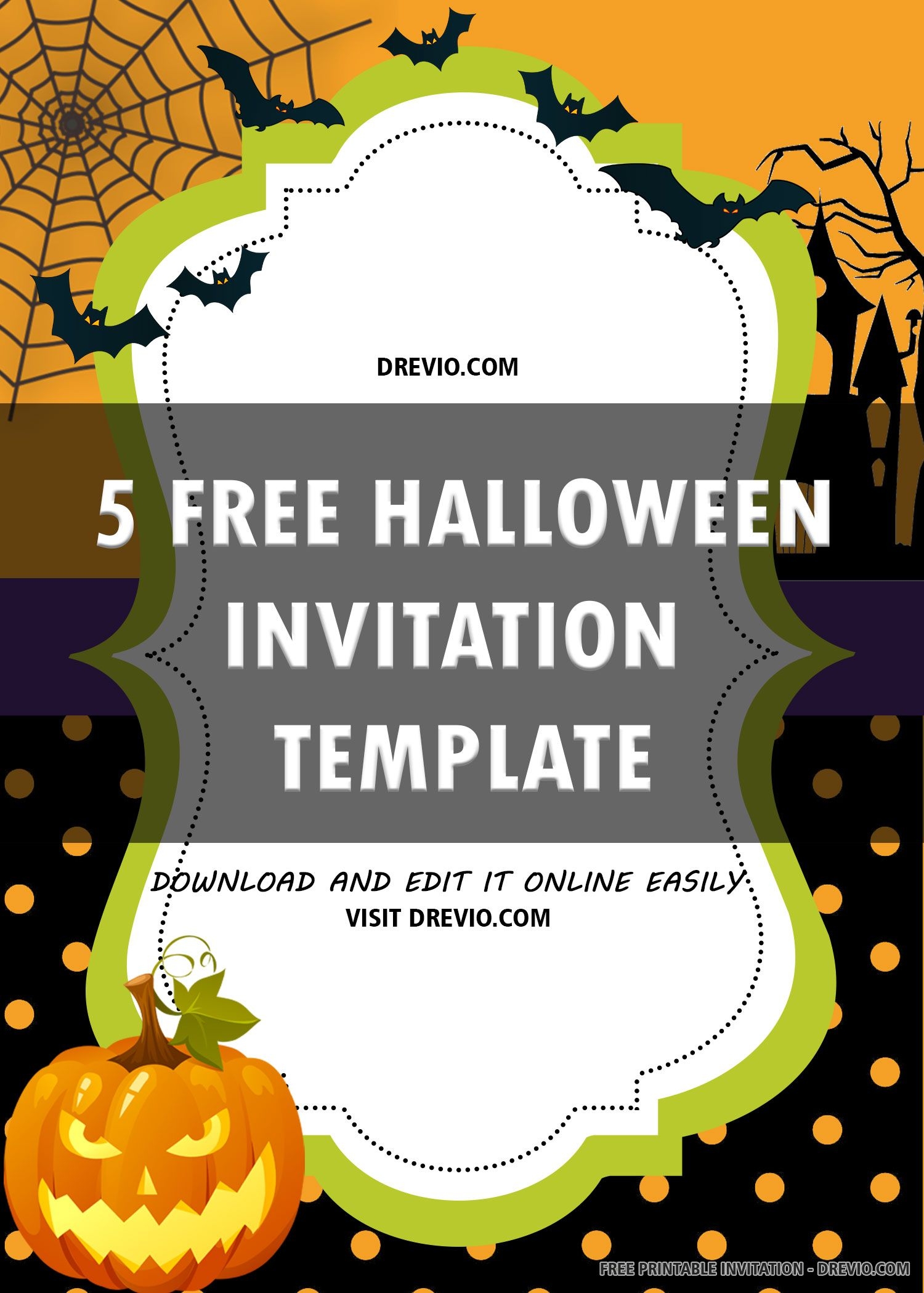 Free Printable Halloween Invitation Templates