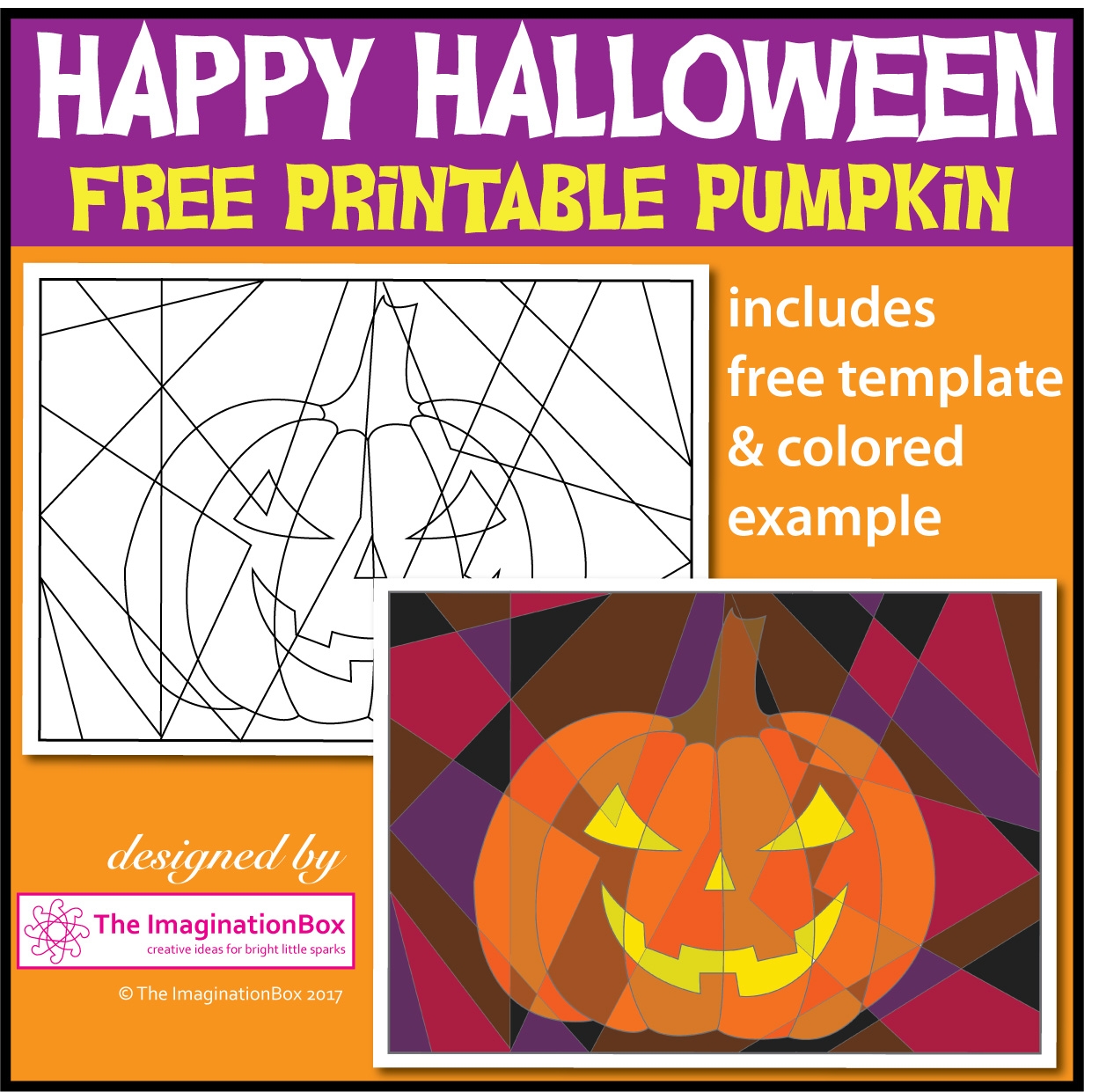 Free Printable Halloween Pumpkin Art The Imagination Box Free Printable Halloween Pumpkin Art The Imagination Box