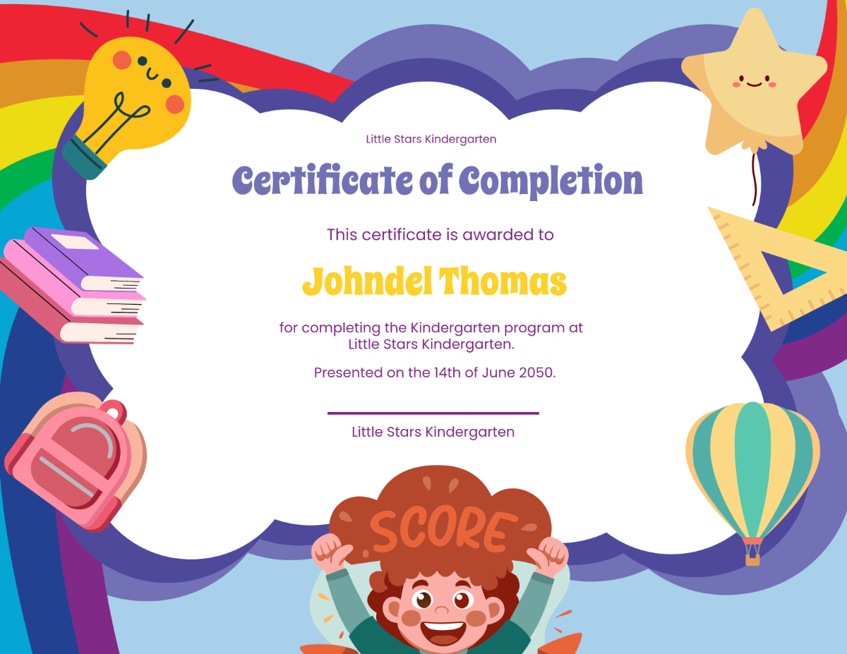 Free Printable Kindergarten Certificate Templates To Customize Online Free Printable Kindergarten Certificate Templates To Customize Online