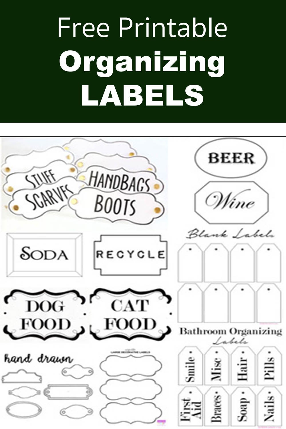 Free Printable Labels To Organize Your Stuff In My Own Style