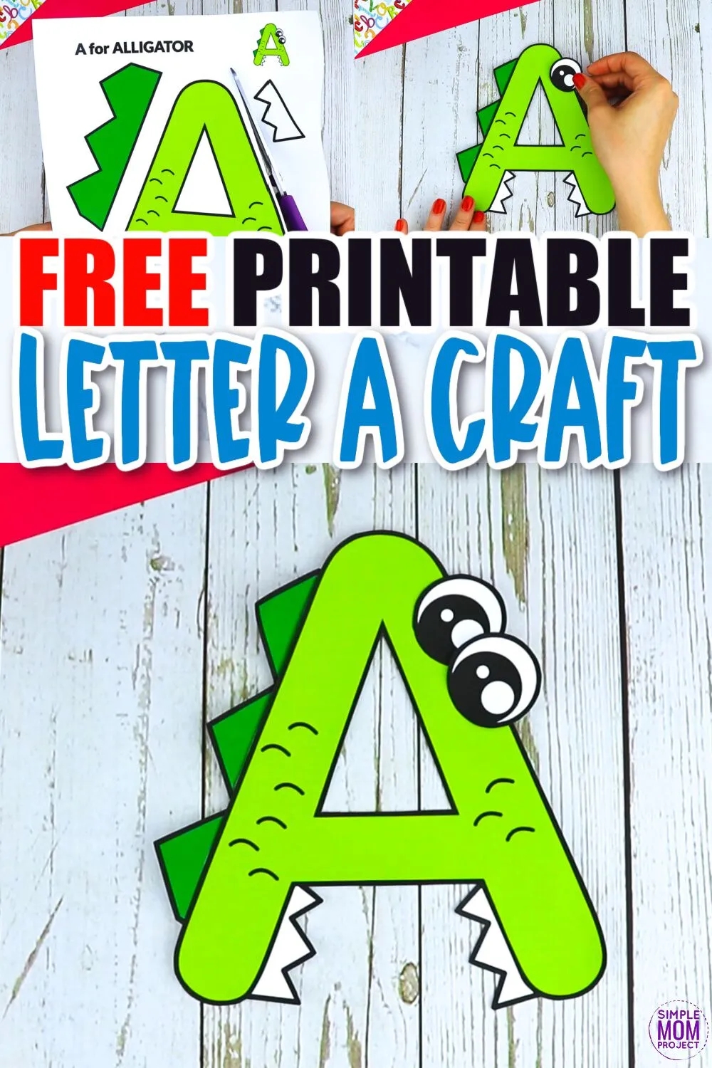 Free Printable Letter A Craft Template Simple Mom Project