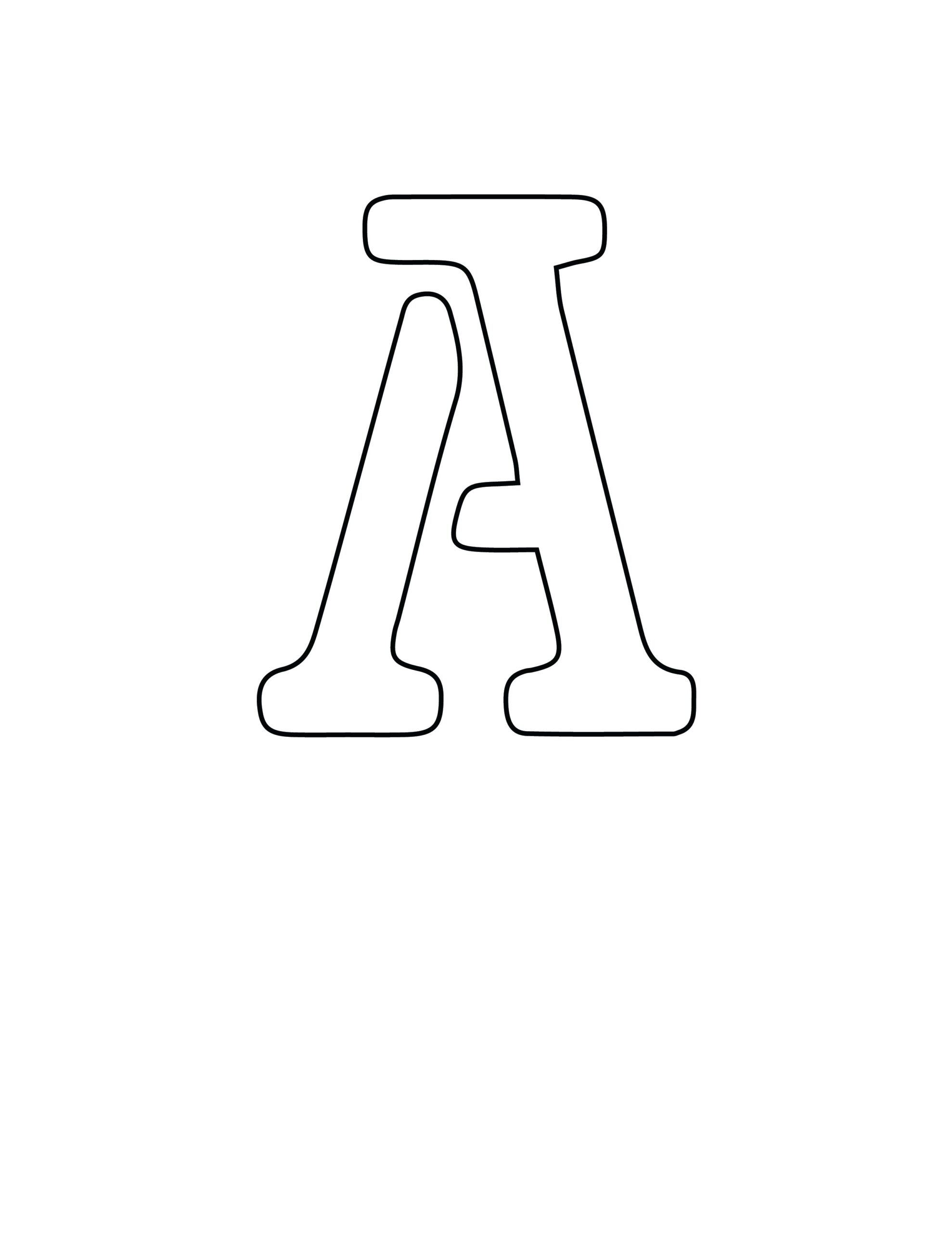 Alphabet Stencil Templates Free Printable