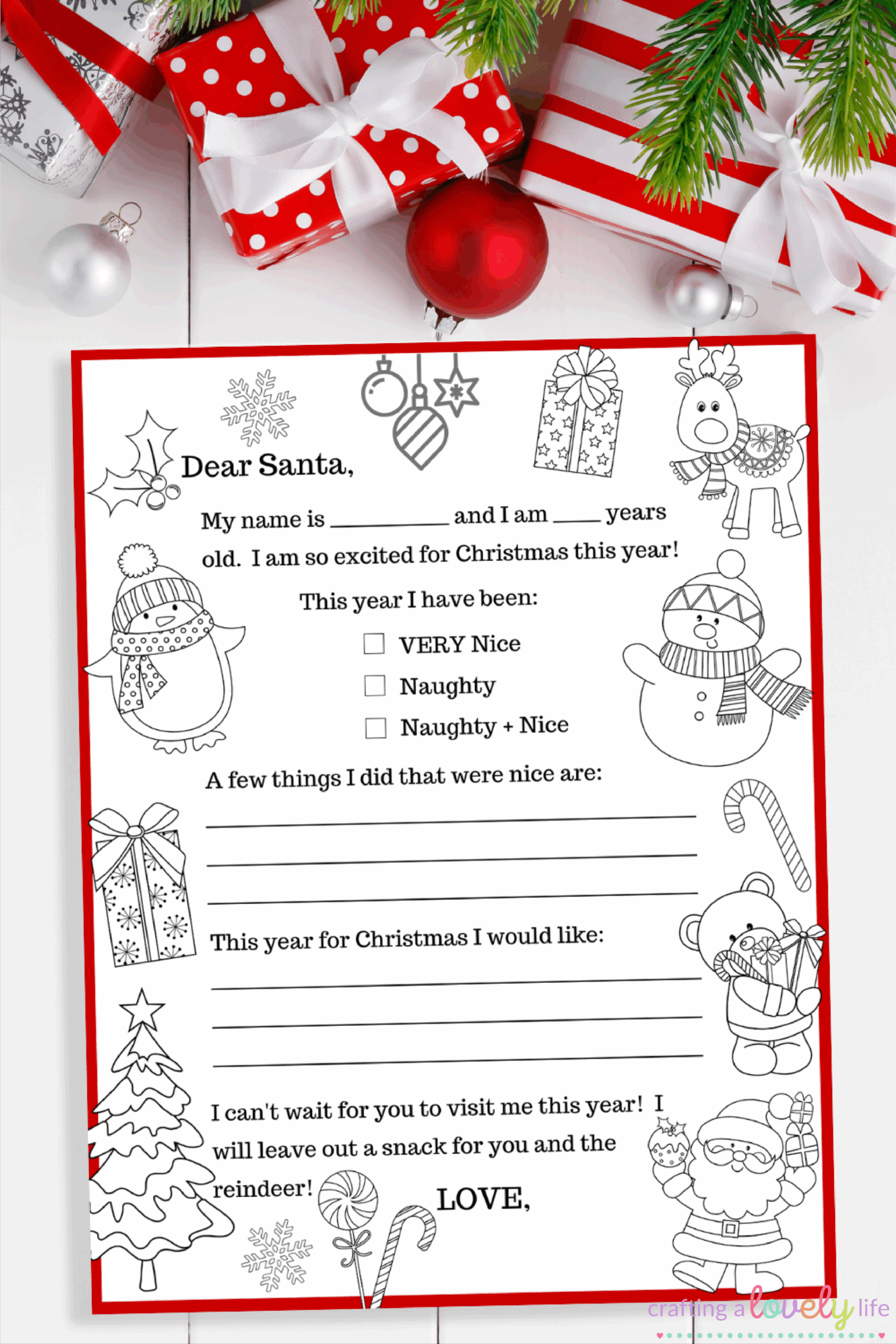 Free Letter From Santa Template Printable Free Letter From Santa Template Printable