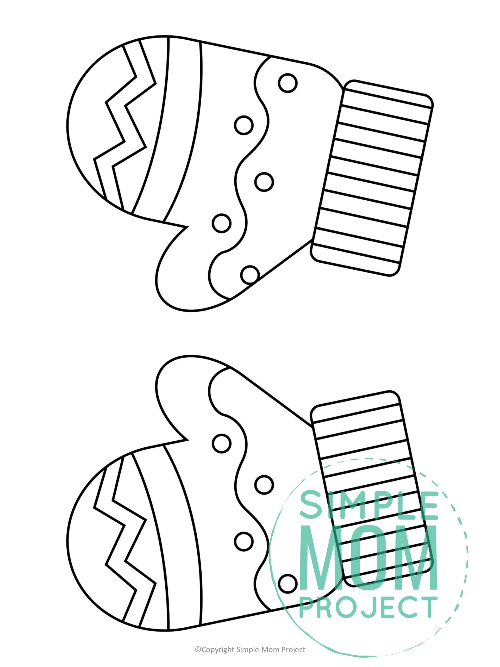 Free Printable Mitten Template Free Printable Mitten Template