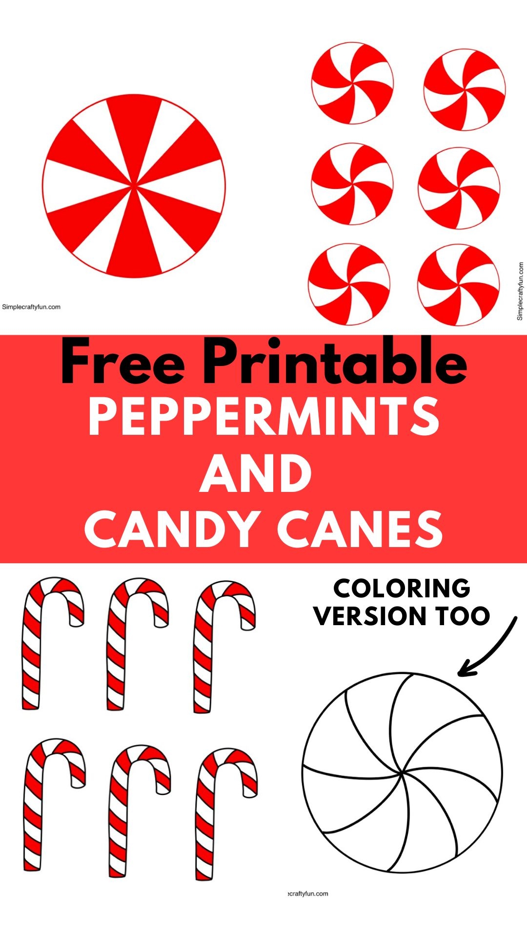 Free Printable Peppermint Candy Template Free Printable Peppermint Candy Template