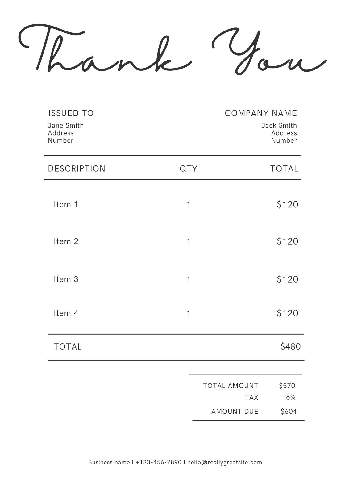 Editable Downloadable Free Printable Invoice Templates